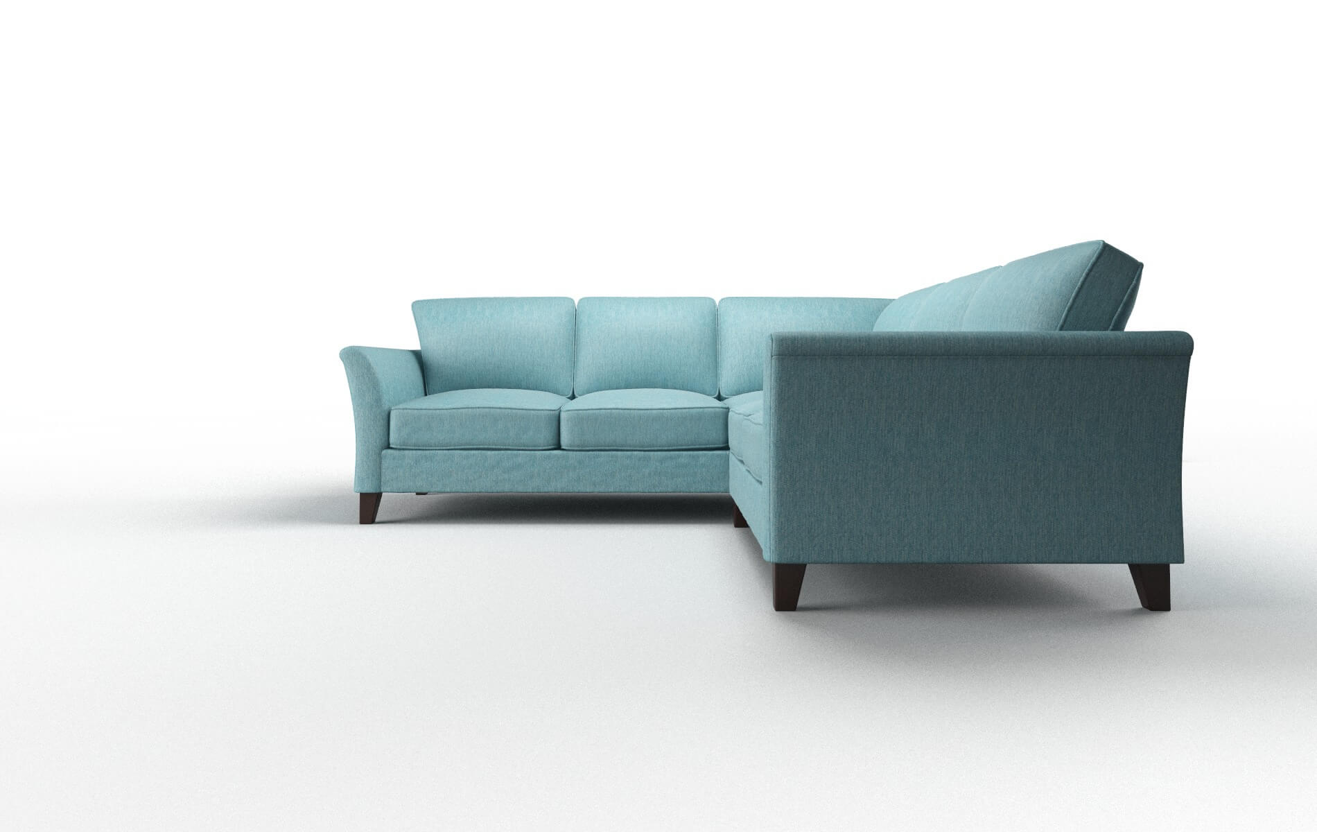 Cologne Sorrento Denim Sectional espresso legs 5