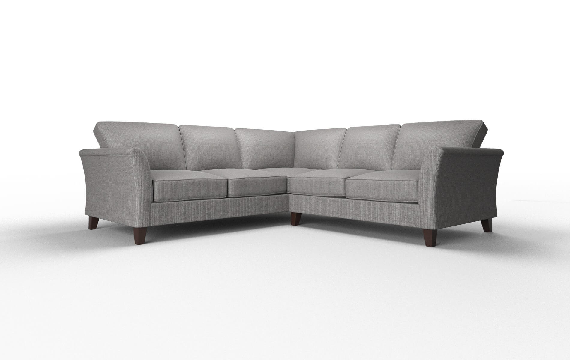 Cologne Terrain Oatmeal Sectional espresso legs 1