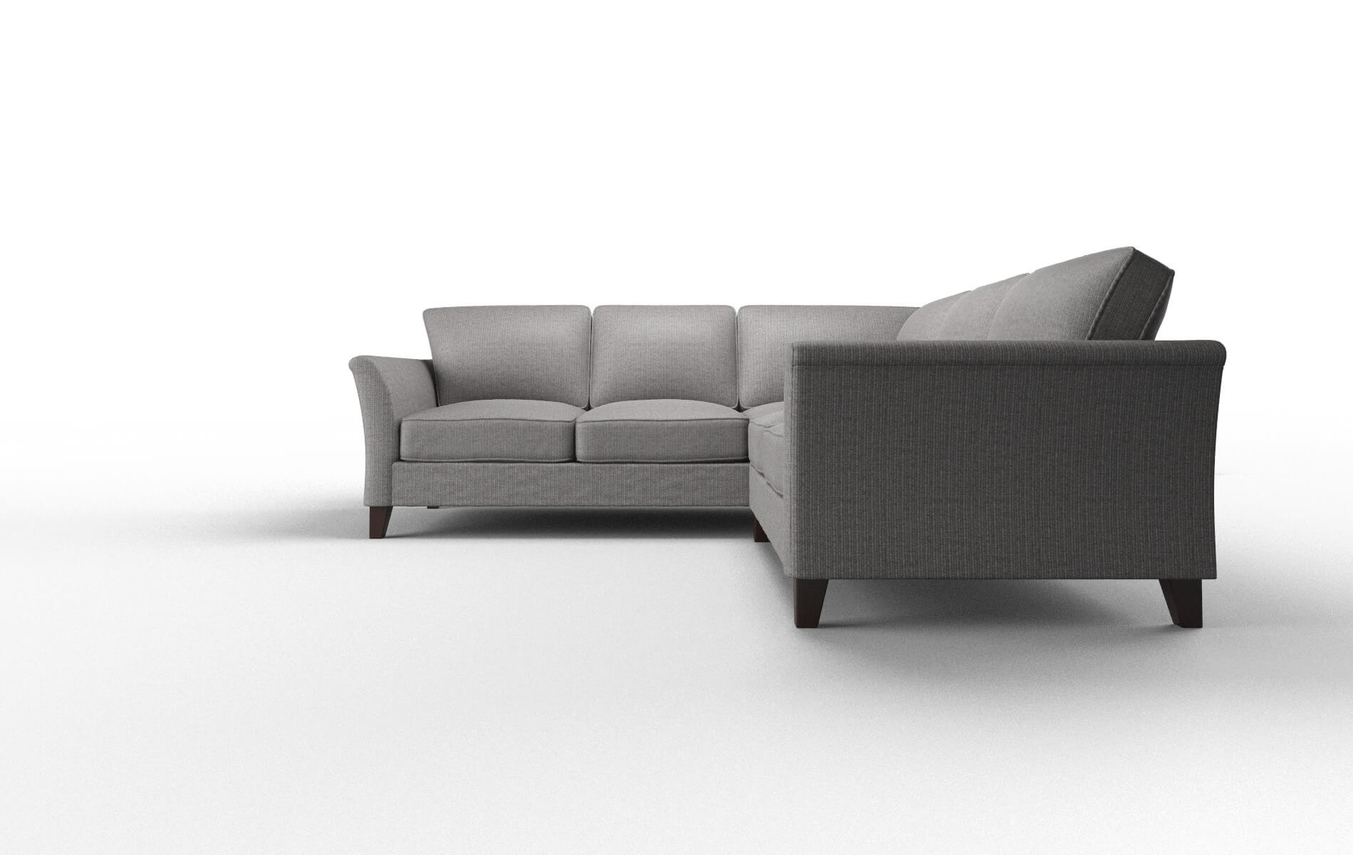 Cologne Terrain Oatmeal Sectional espresso legs 5