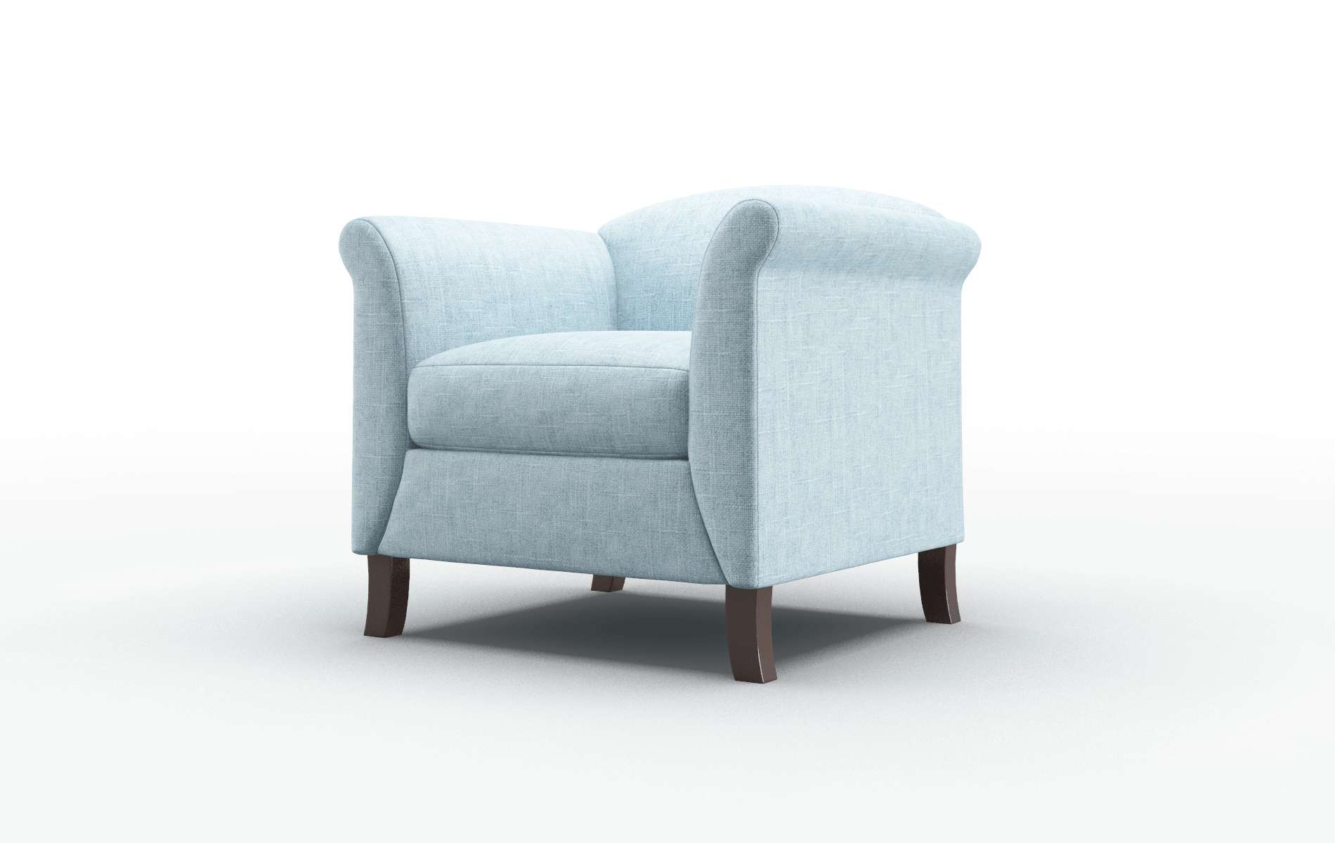 Crete Atlas Turquoise Chair espresso legs 4