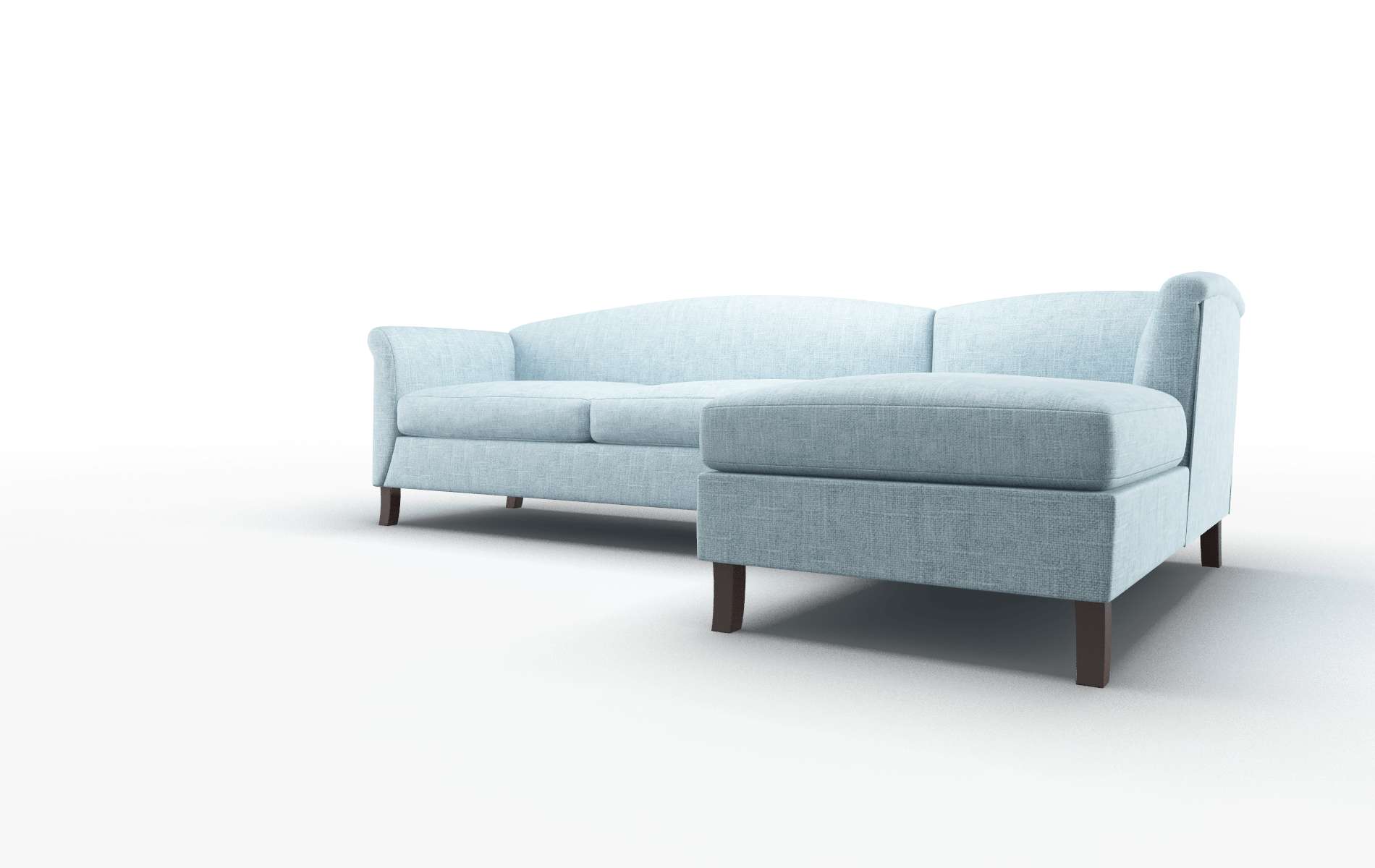 Crete Atlas Turquoise Panel espresso legs 4