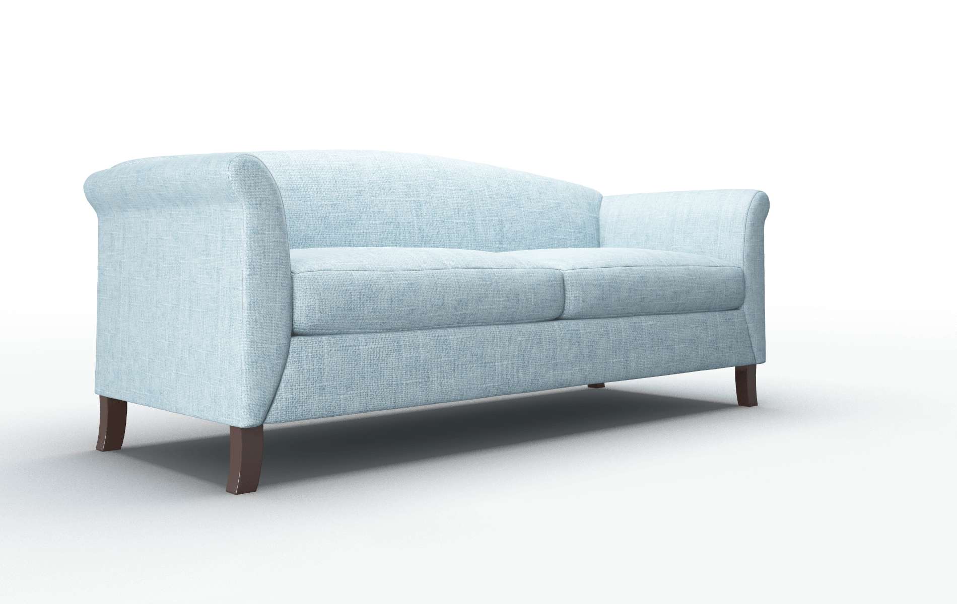 Crete Atlas Turquoise Sofa espresso legs 2