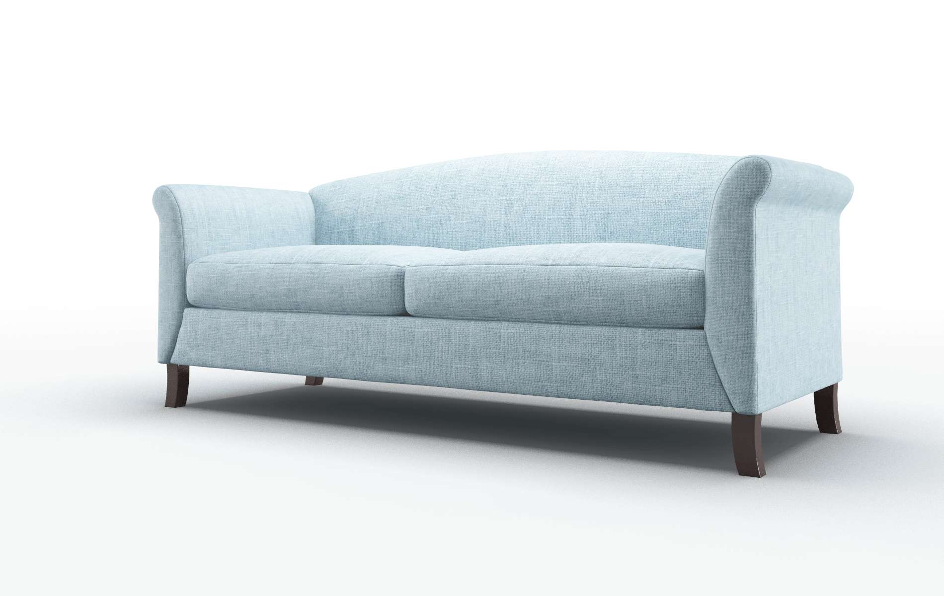 Crete Atlas Turquoise Sofa espresso legs 4