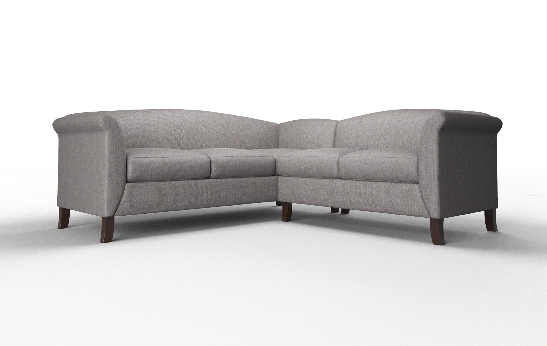 Crete Atlas_plz Silver Sectional espresso legs 1