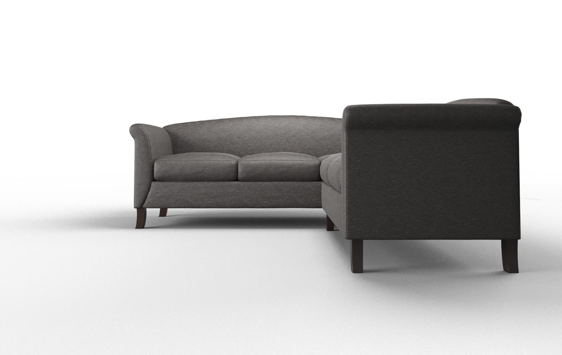 Crete Avenger Denim Sectional espresso legs 5