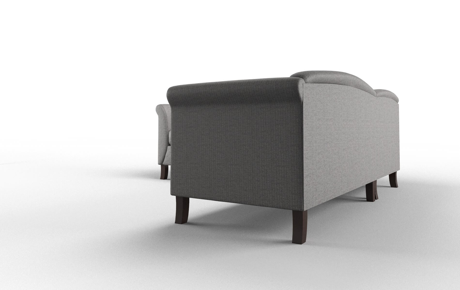 Crete Avenger Zinc Sectional espresso legs 4