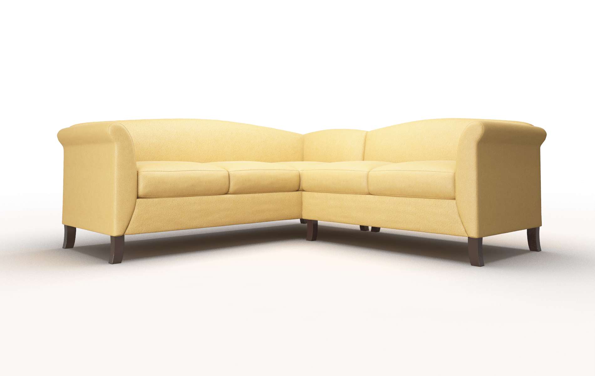 Crete Bella Amber Sectional espresso legs 1