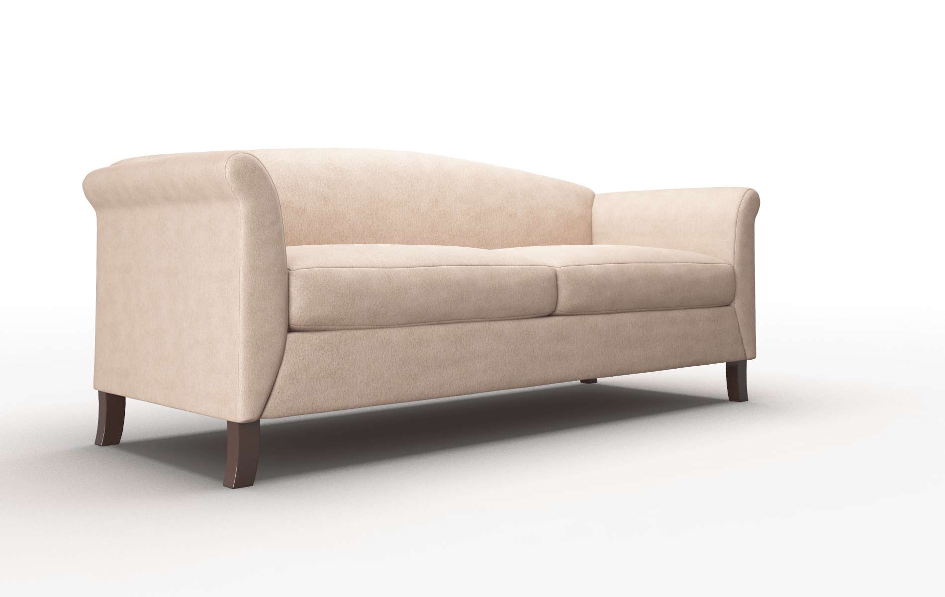 Crete Bella Cocoa Sofa espresso legs 2