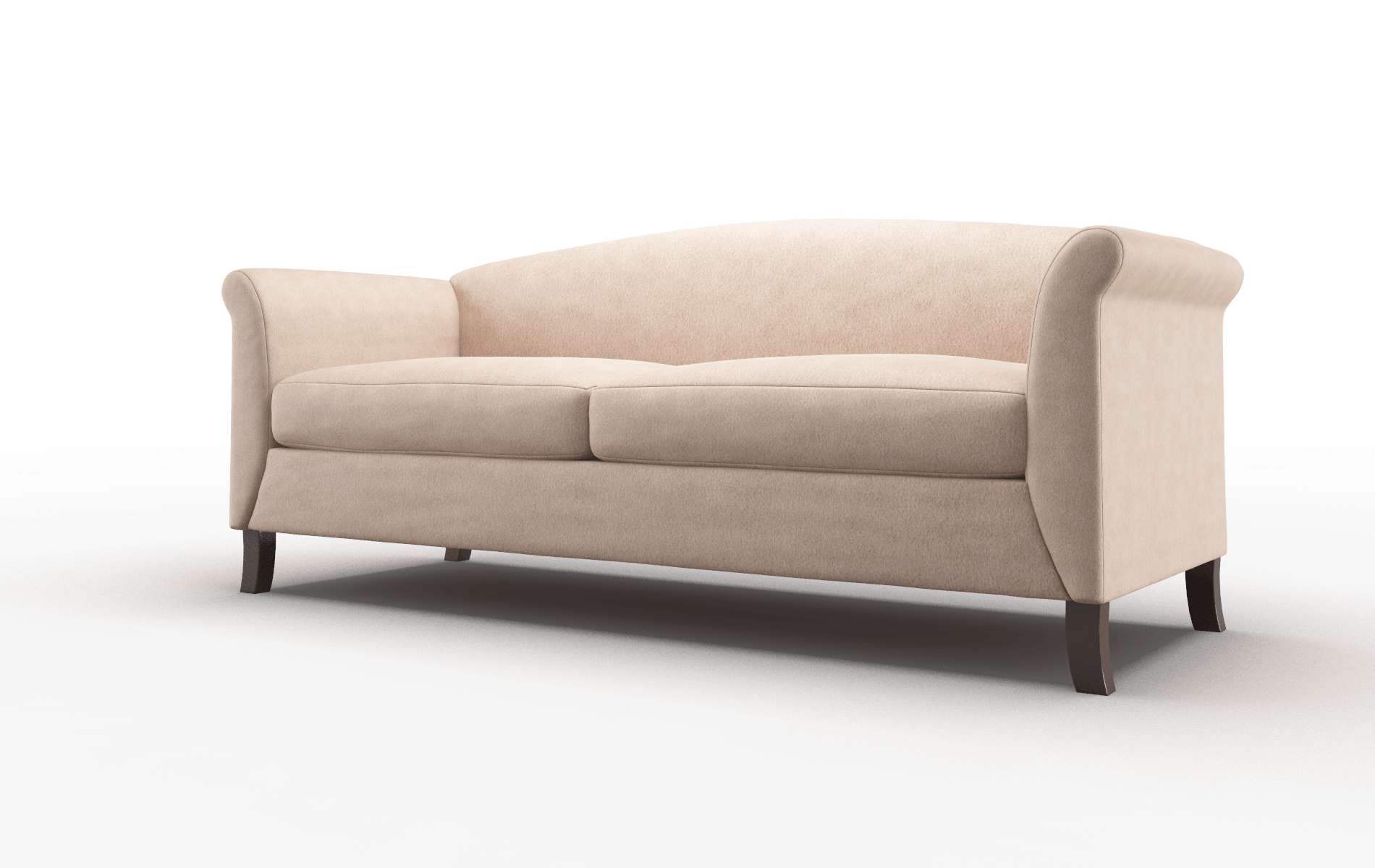 Crete Bella Cocoa Sofa espresso legs 4