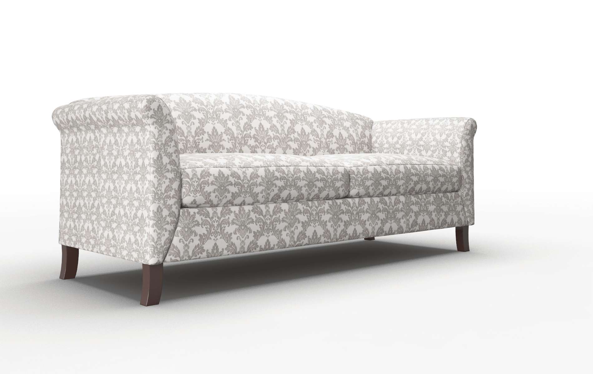 Crete Bergamo Dove Sofa espresso legs 2