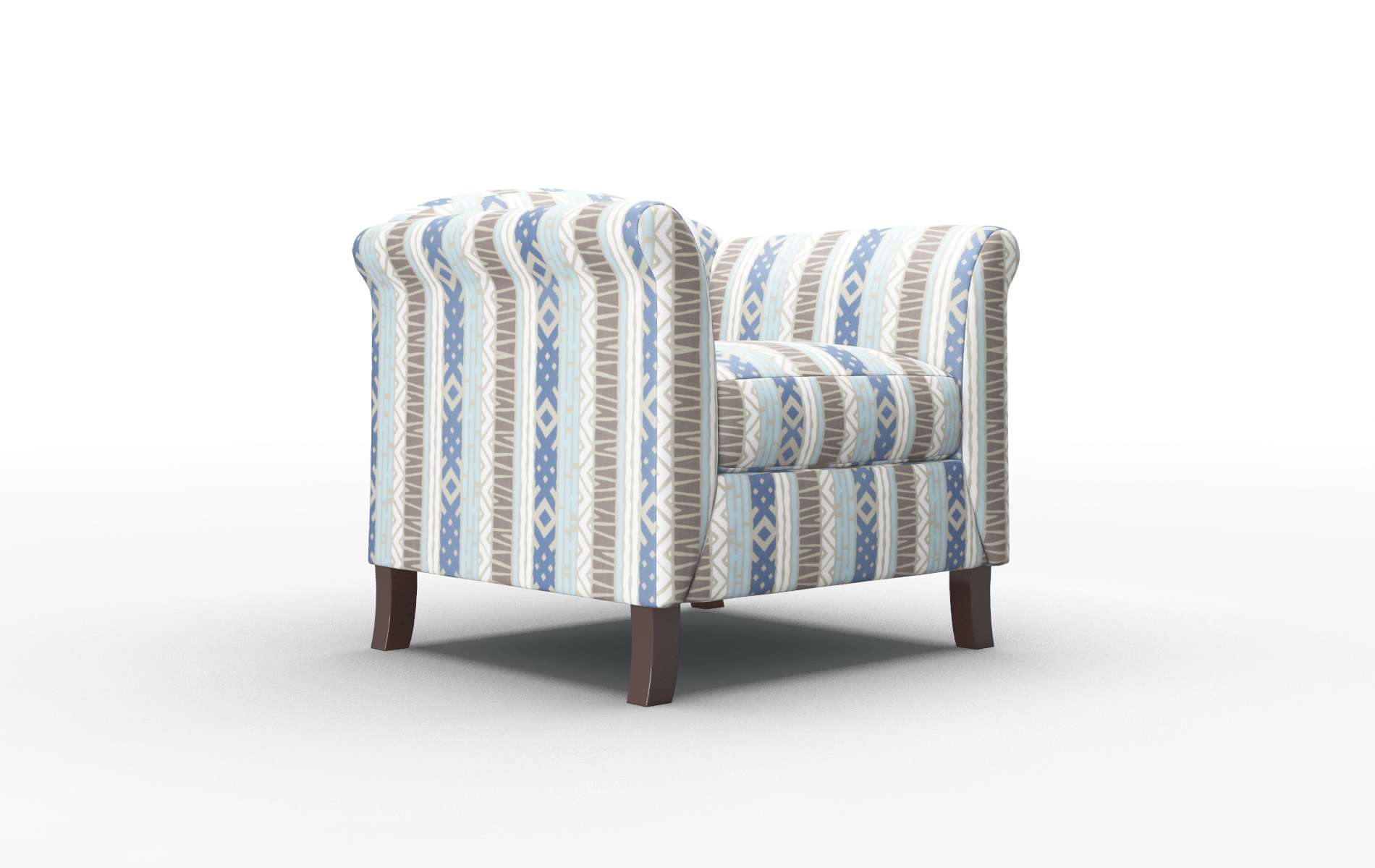 Crete Bodhi Indigo Chair espresso legs 2