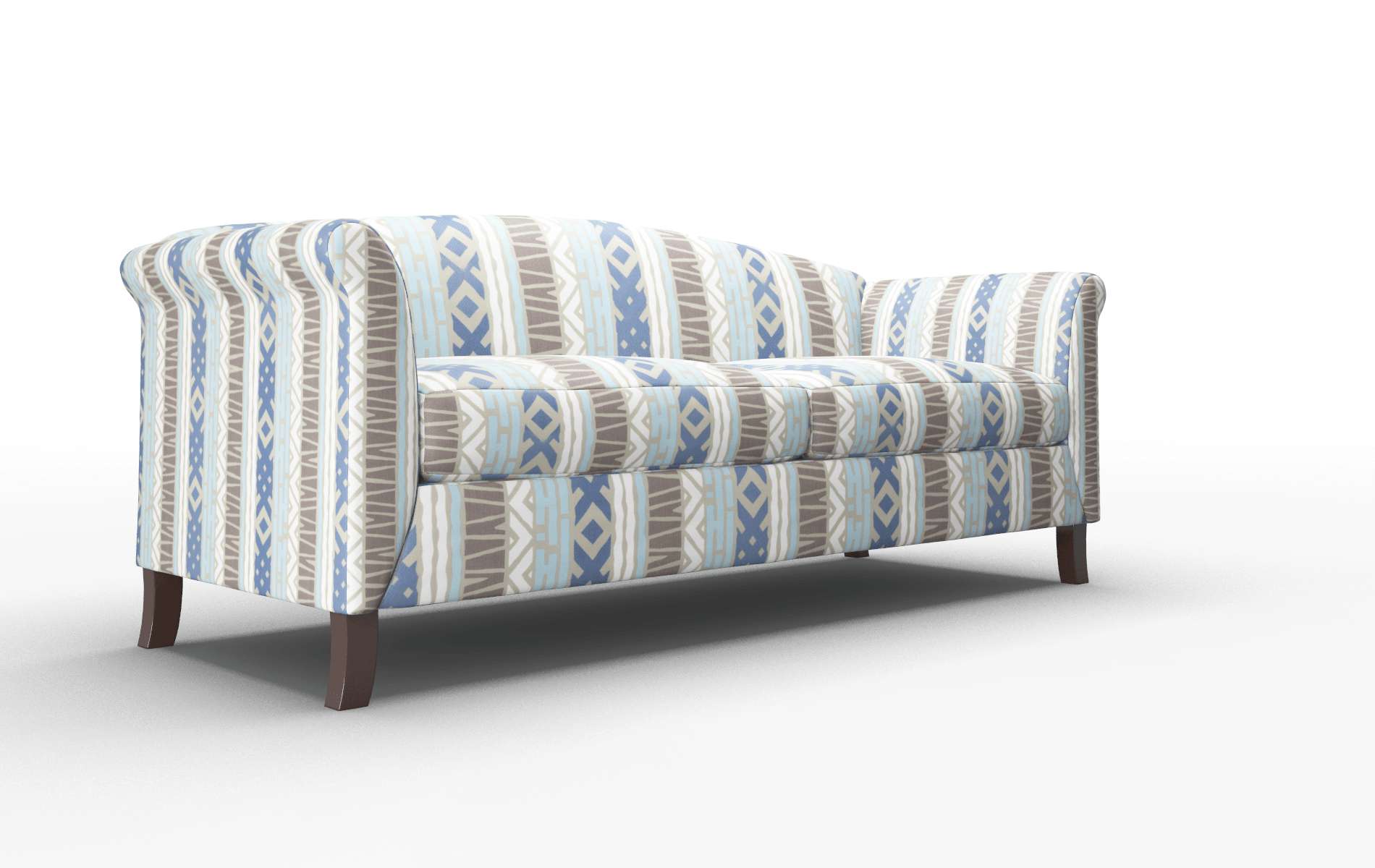 Crete Bodhi Indigo Sofa espresso legs 2