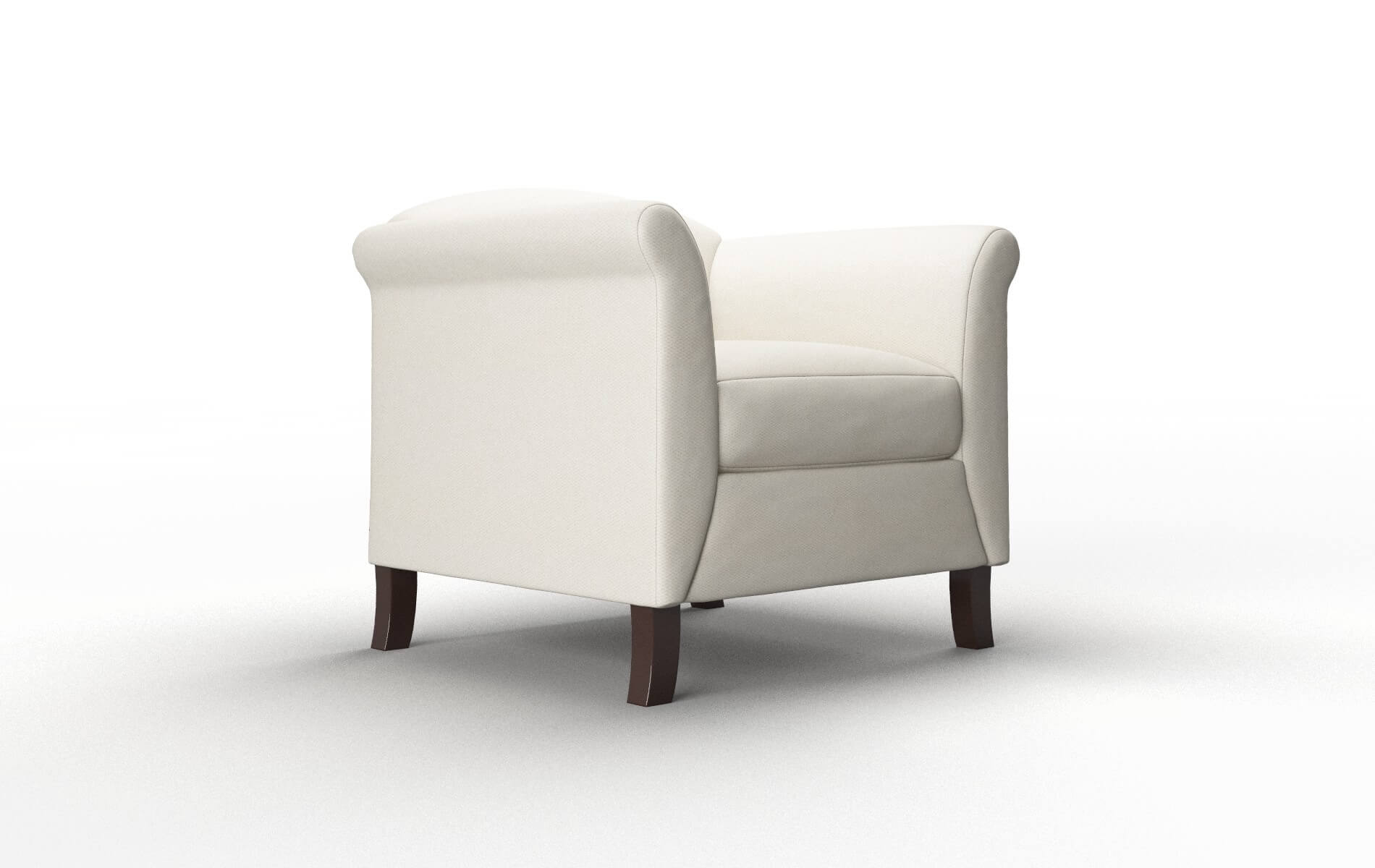 Crete Bungalow Ivory Chair espresso legs 2