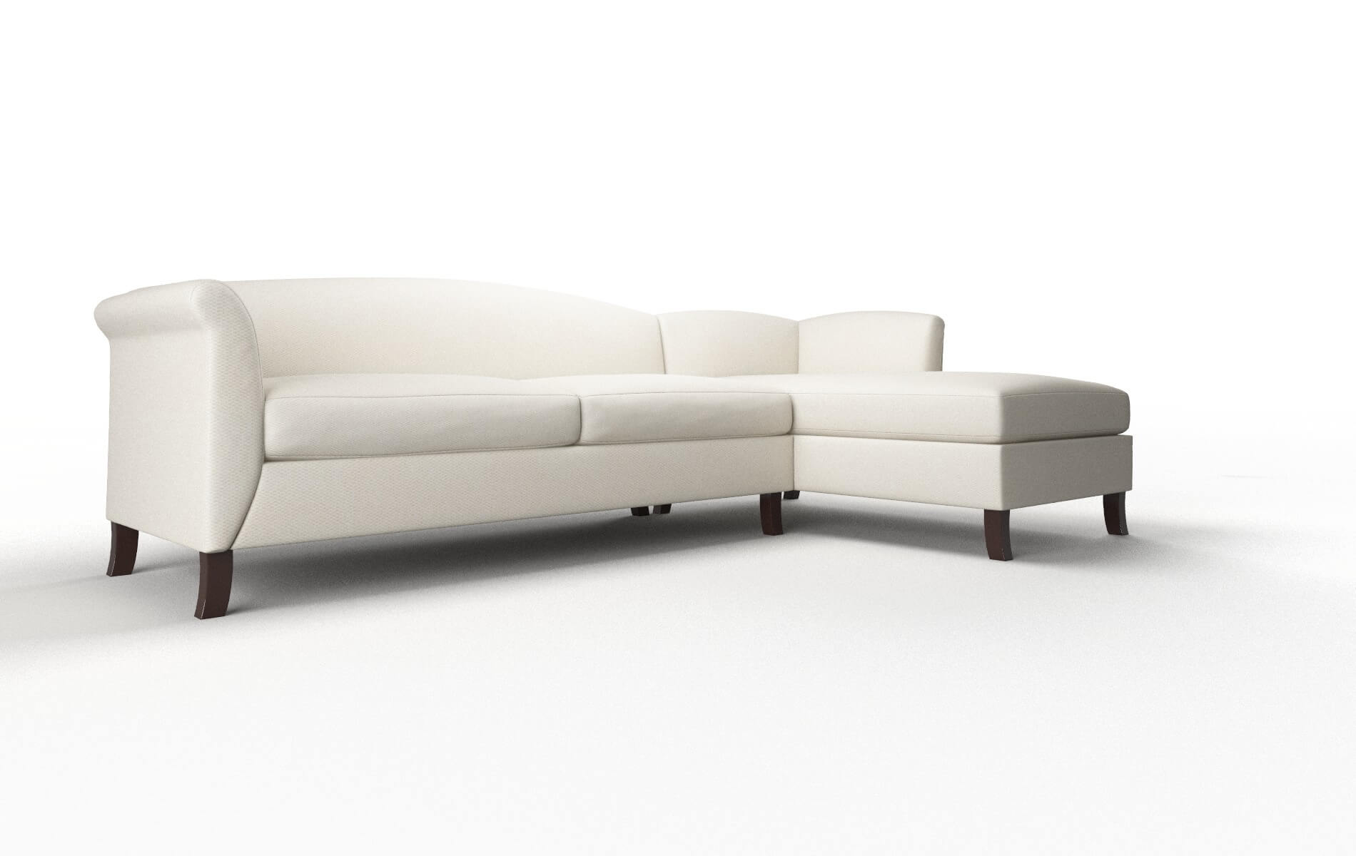 Crete Bungalow Ivory Panel espresso legs 2