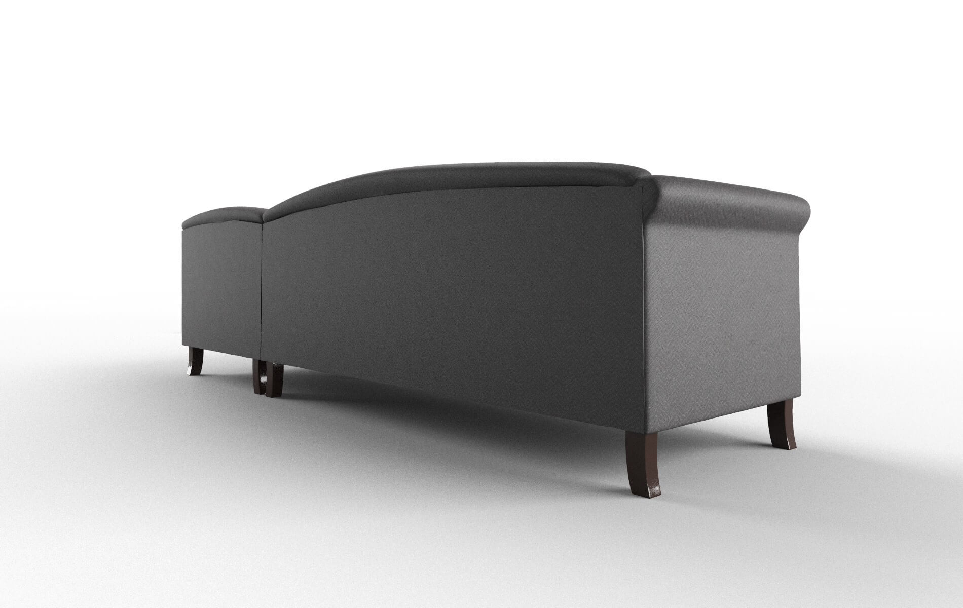 Crete Catalina Charcoal Panel espresso legs 5