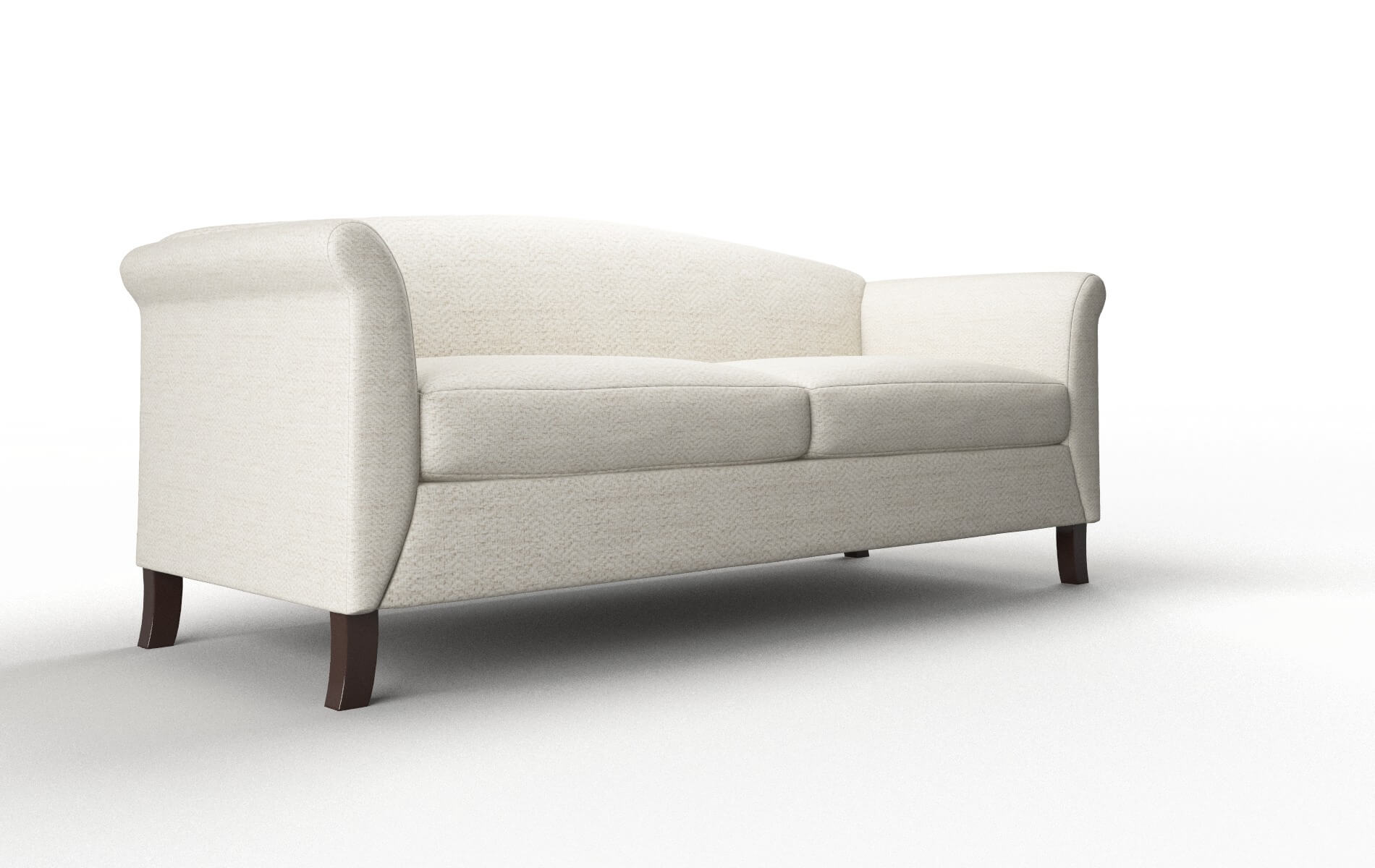 Crete Catalina Linen Sofa espresso legs 2