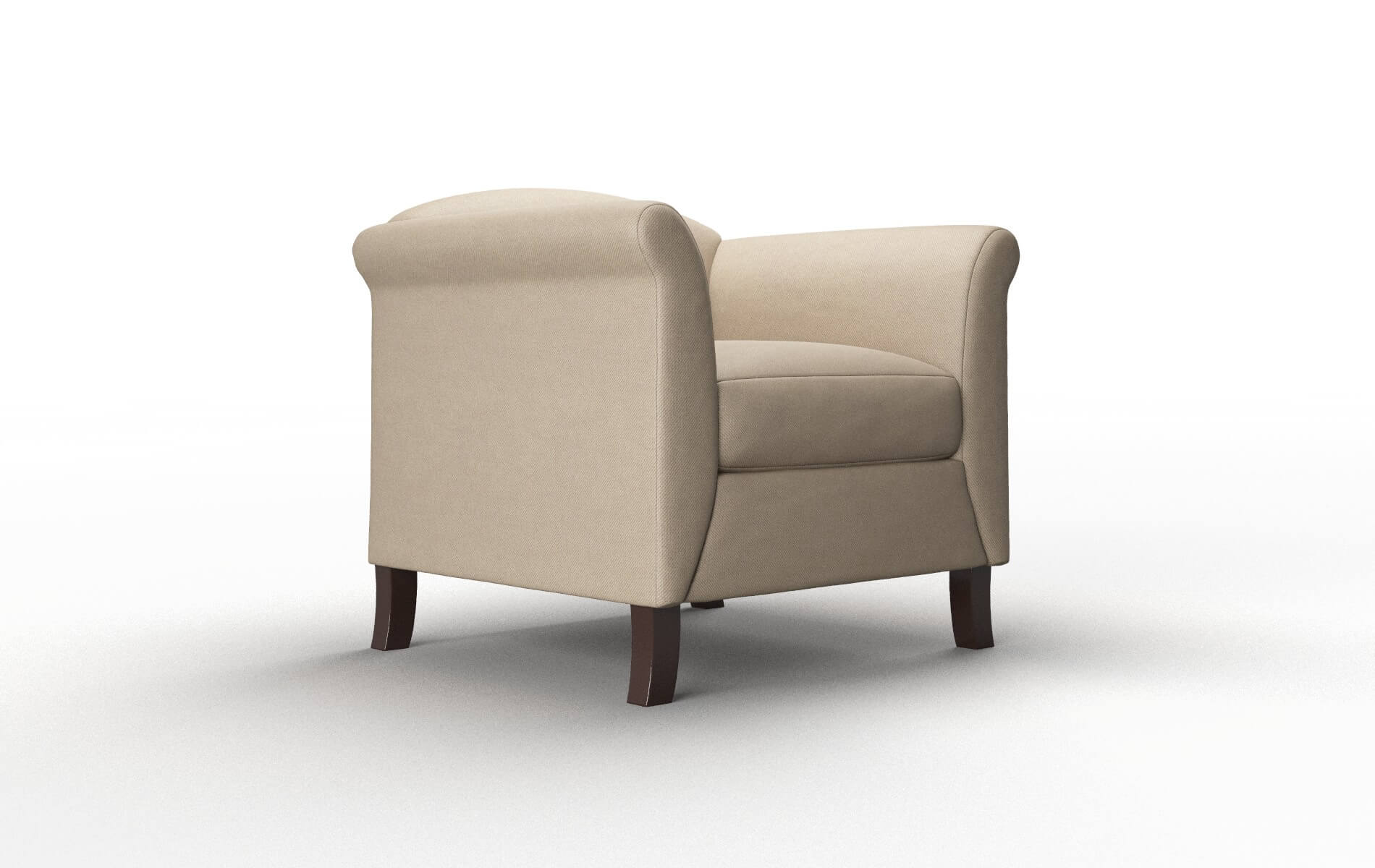 Crete Chance Platinum Chair espresso legs 2