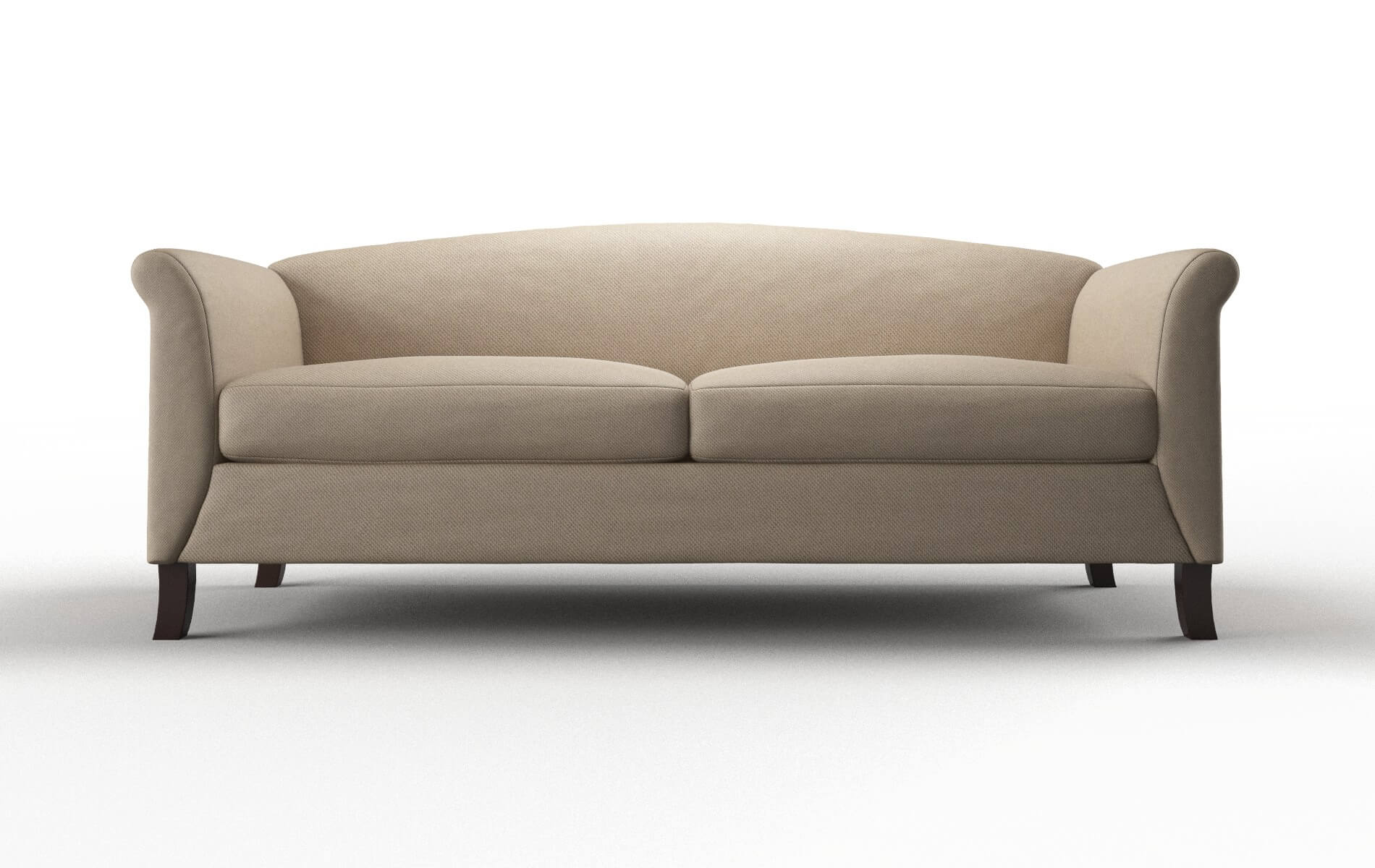 Crete Chance Platinum Sofa espresso legs 1