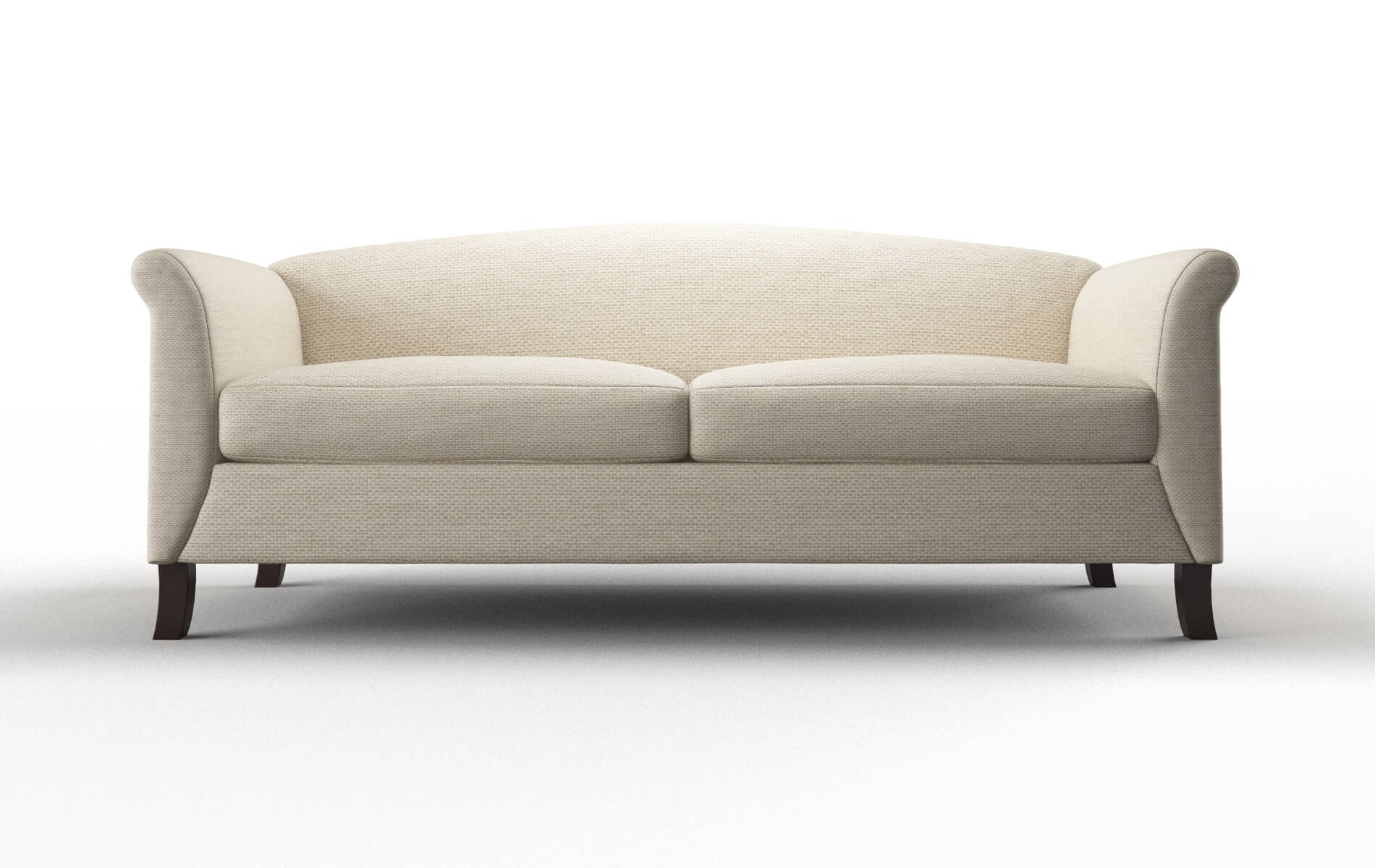 Crete Chance Sand Sofa espresso legs 1