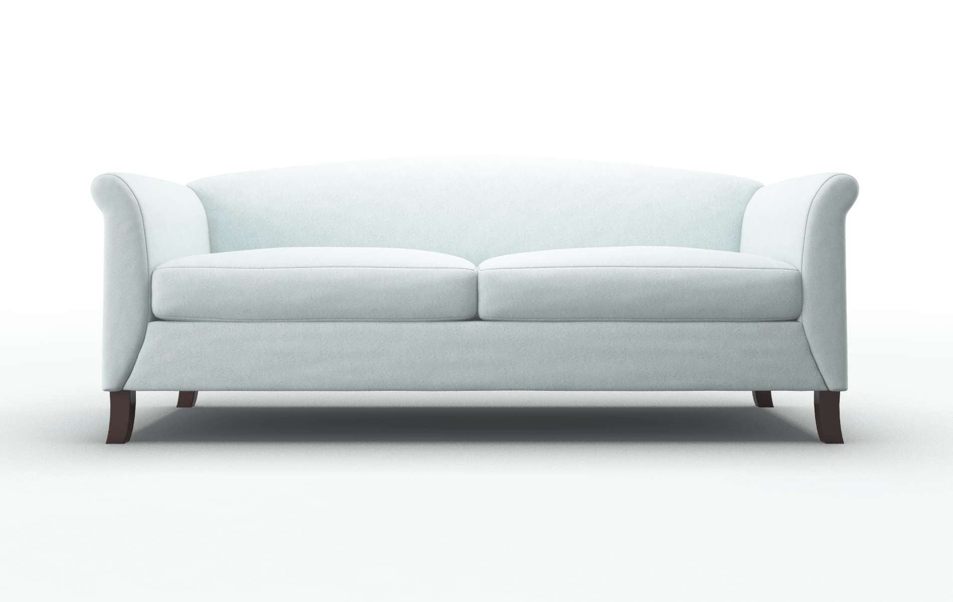 Crete Clyde Cornflower Sofa espresso legs 1