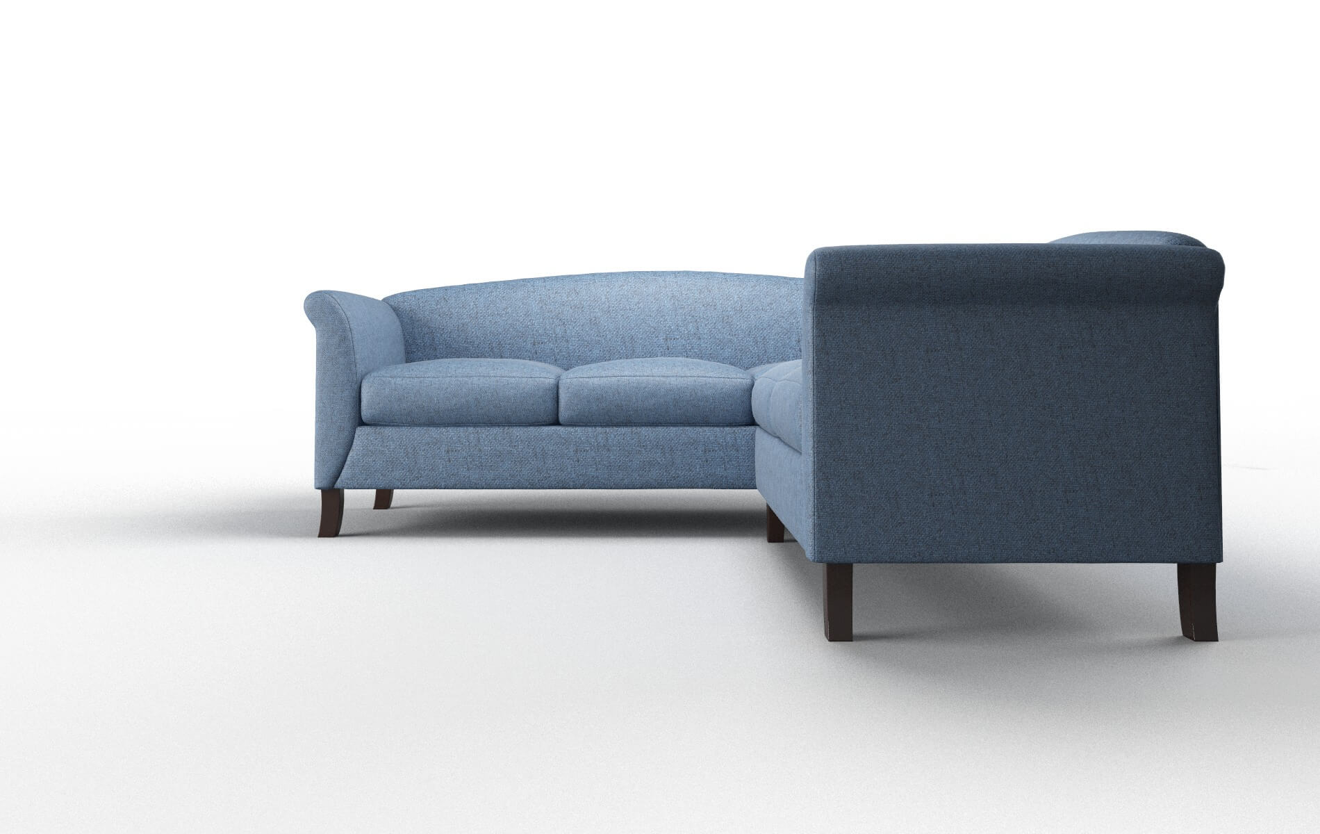 Crete Clyde Deep_ocean Sectional espresso legs 5