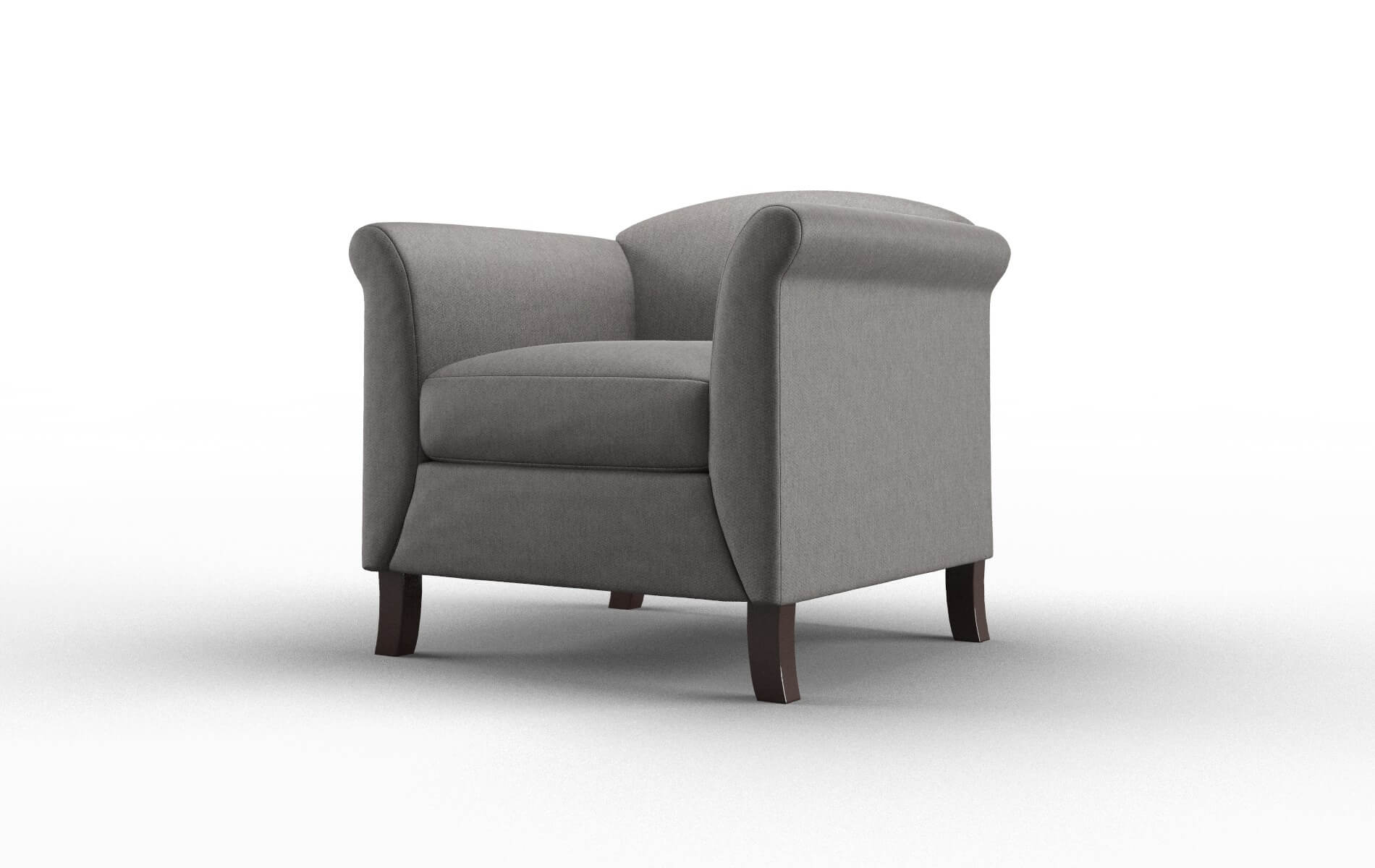 Crete Cosmo Charcoal Chair espresso legs 4