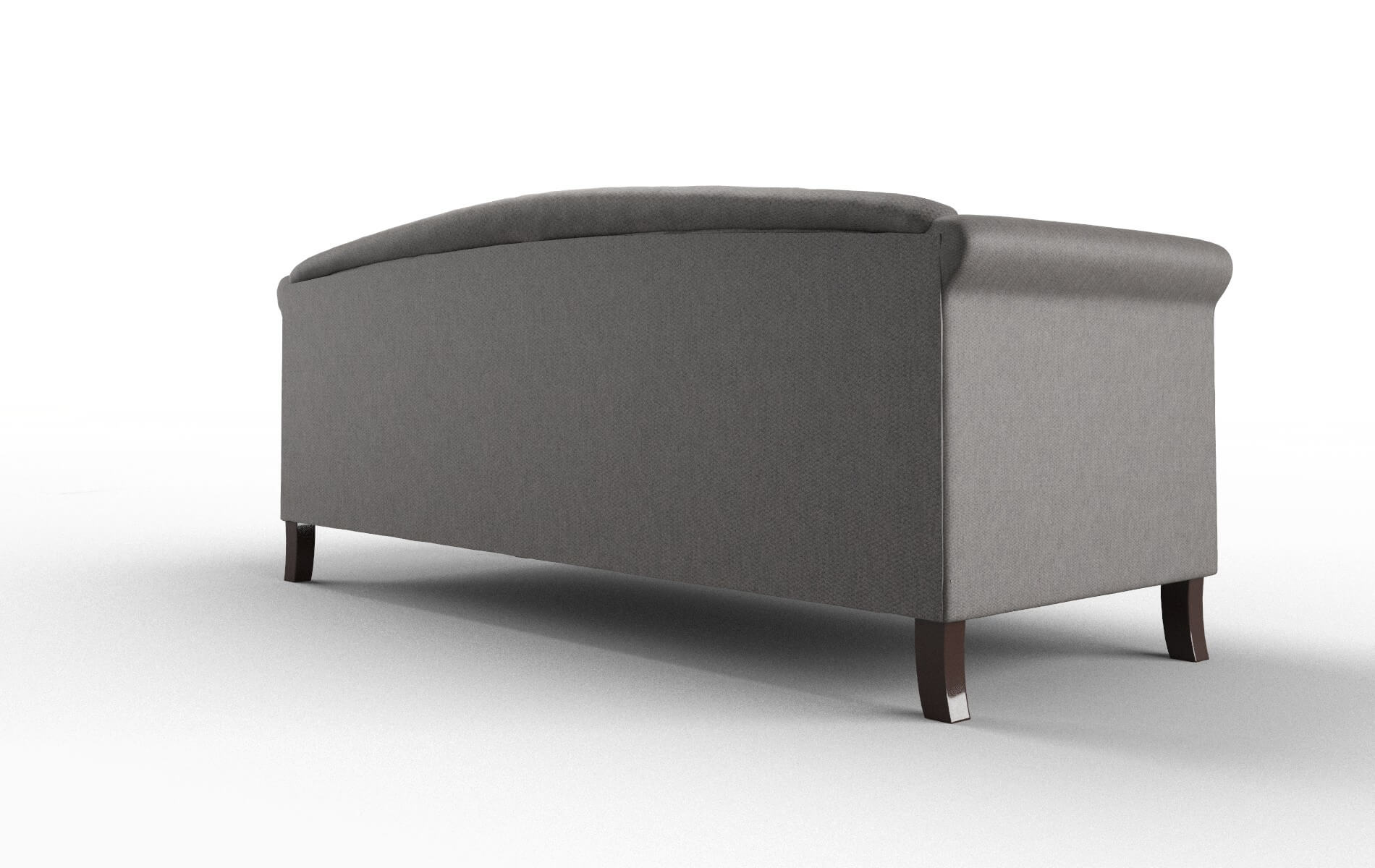Crete Cosmo Charcoal Sofa espresso legs 5