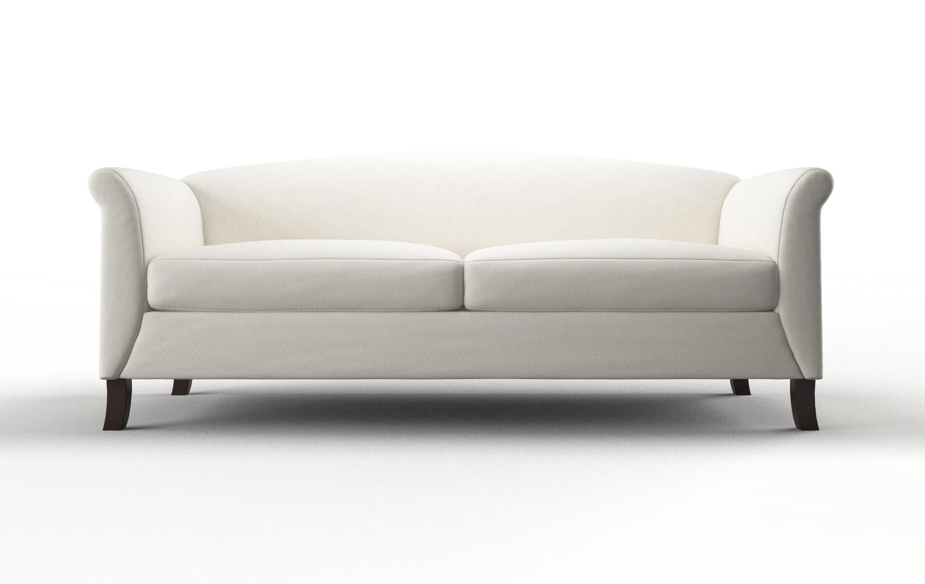 Crete Cosmo ivory Sofa Espresso Legs  1