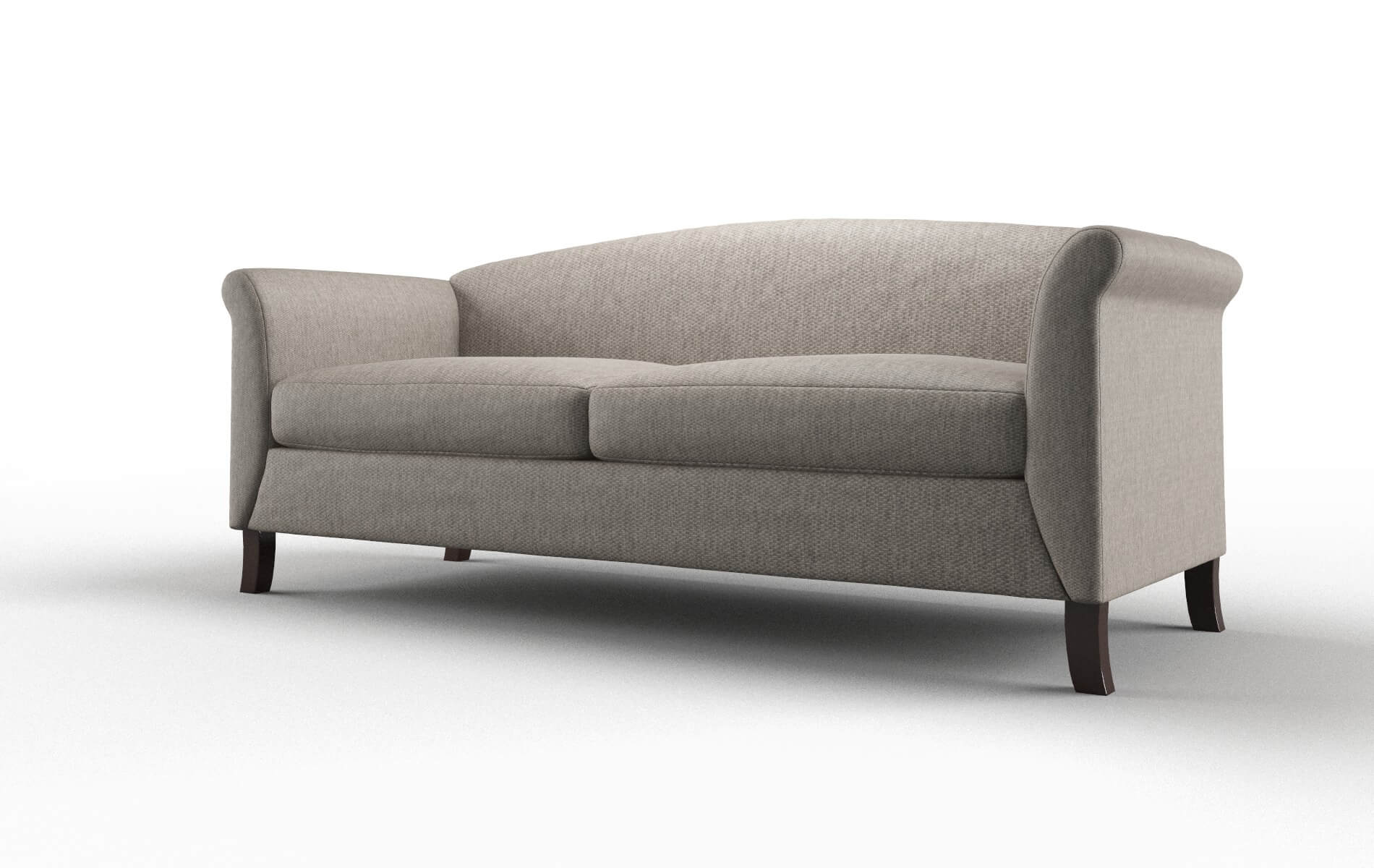 Crete Cosmo Taupe Sofa espresso legs 4
