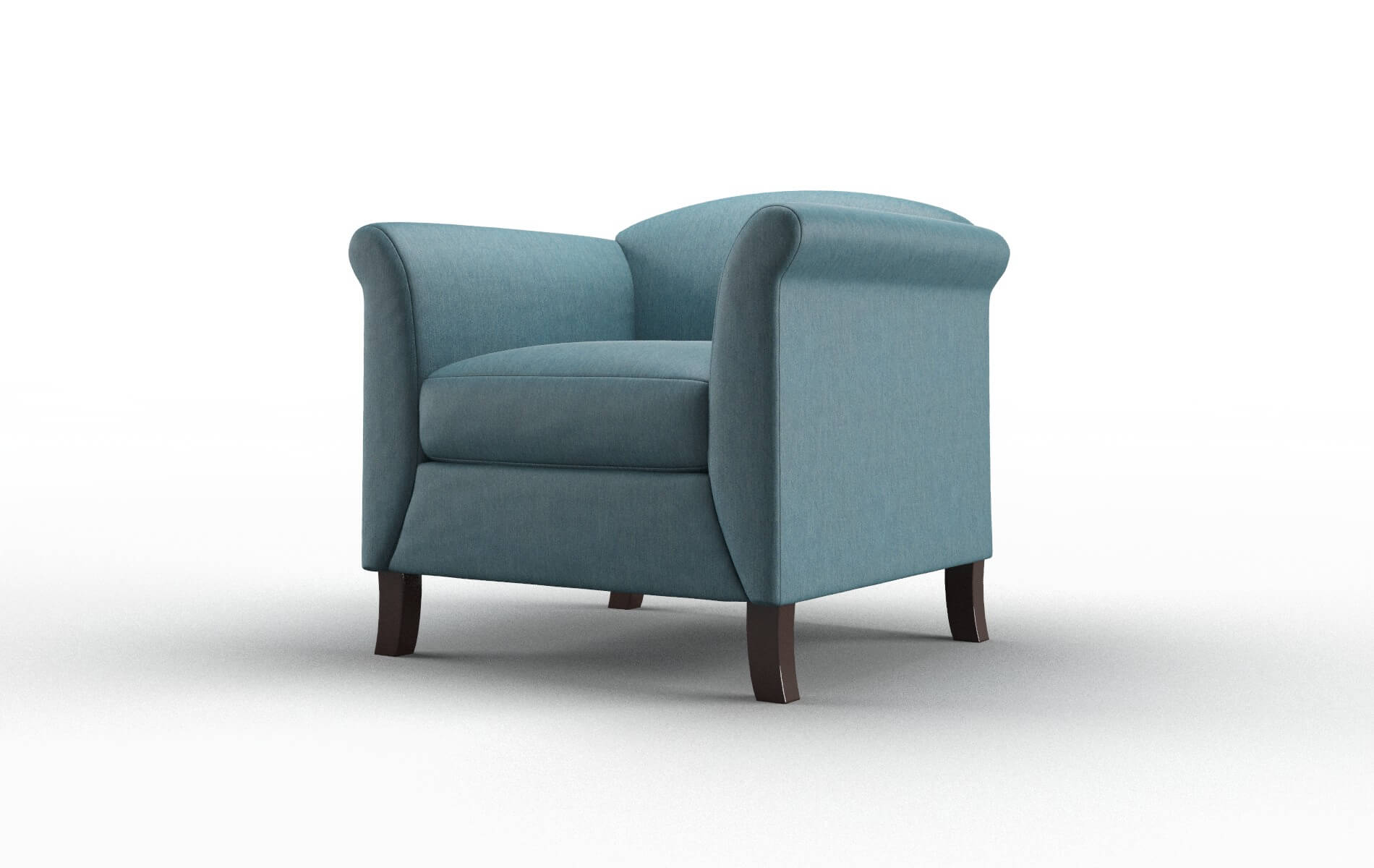 Crete Cosmo Teal Chair espresso legs 4