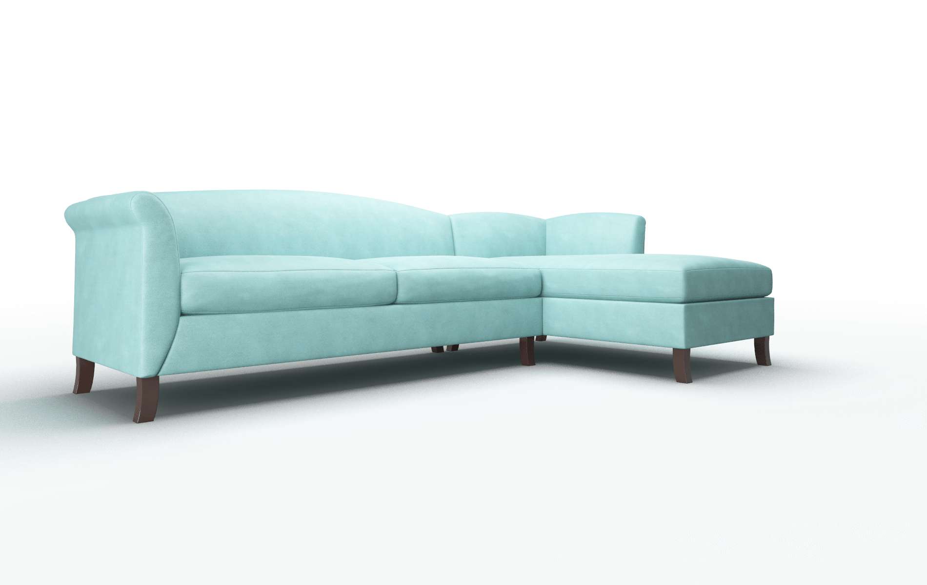 Crete Curious Turquoise Panel espresso legs 2