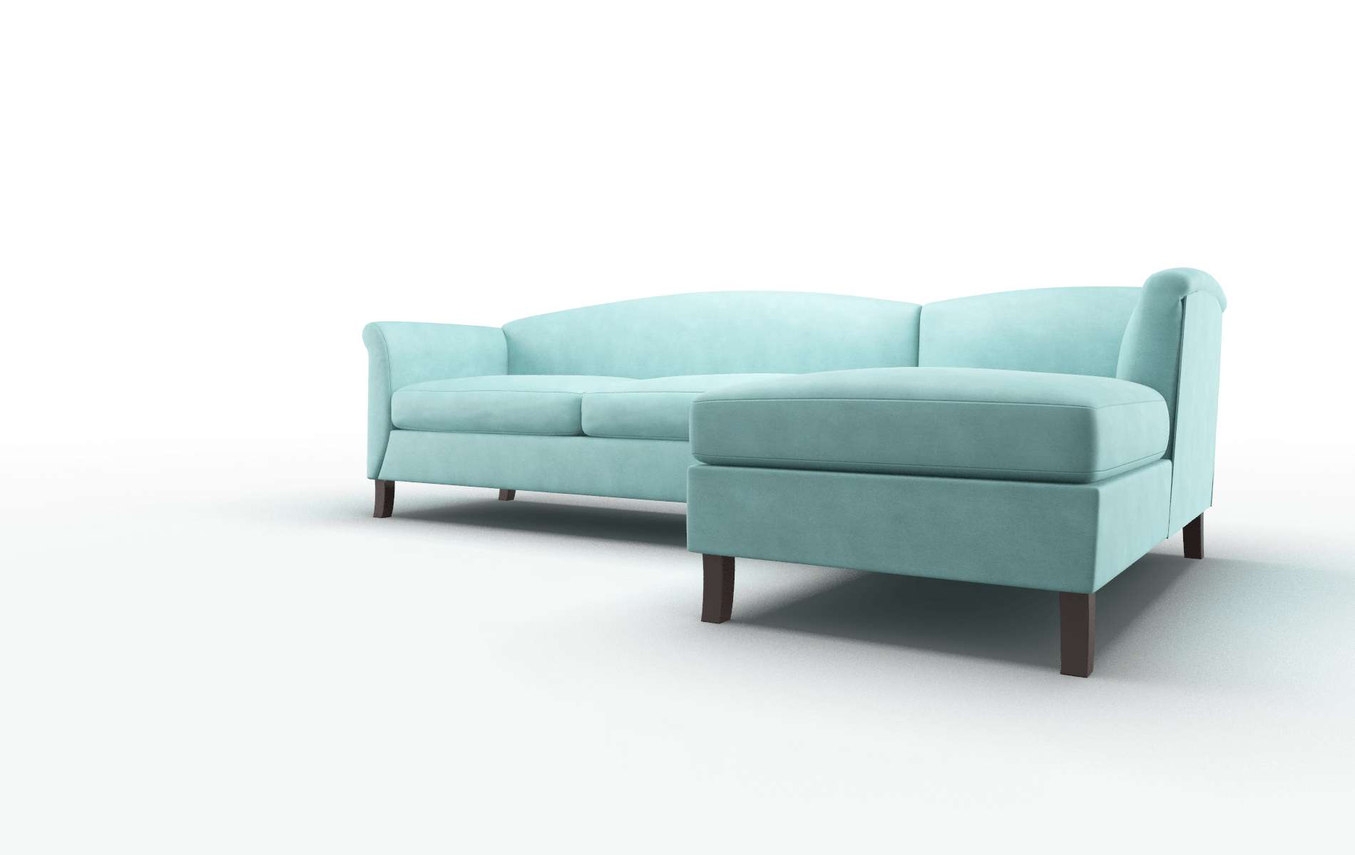 Crete Curious Turquoise Panel espresso legs 4