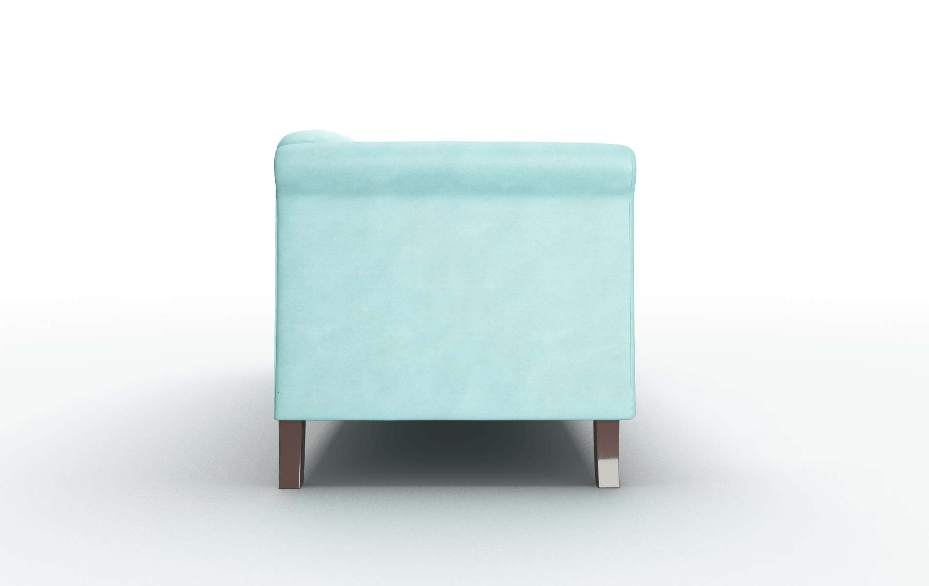 Crete Curious Turquoise Sofa espresso legs 3