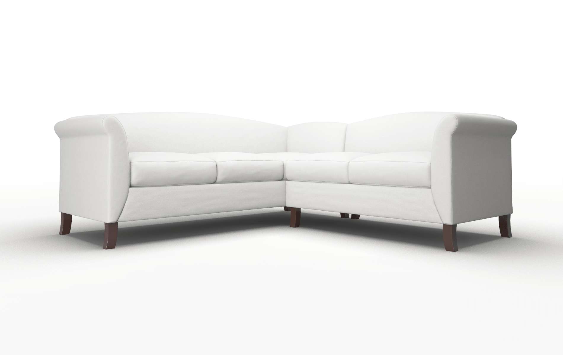 Crete Dawson Platinum Sectional espresso legs 1