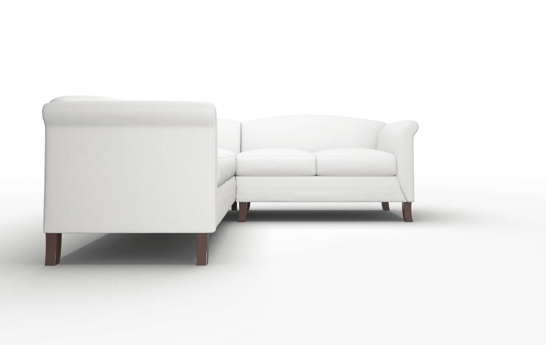 Crete Dawson Platinum Sectional espresso legs 2