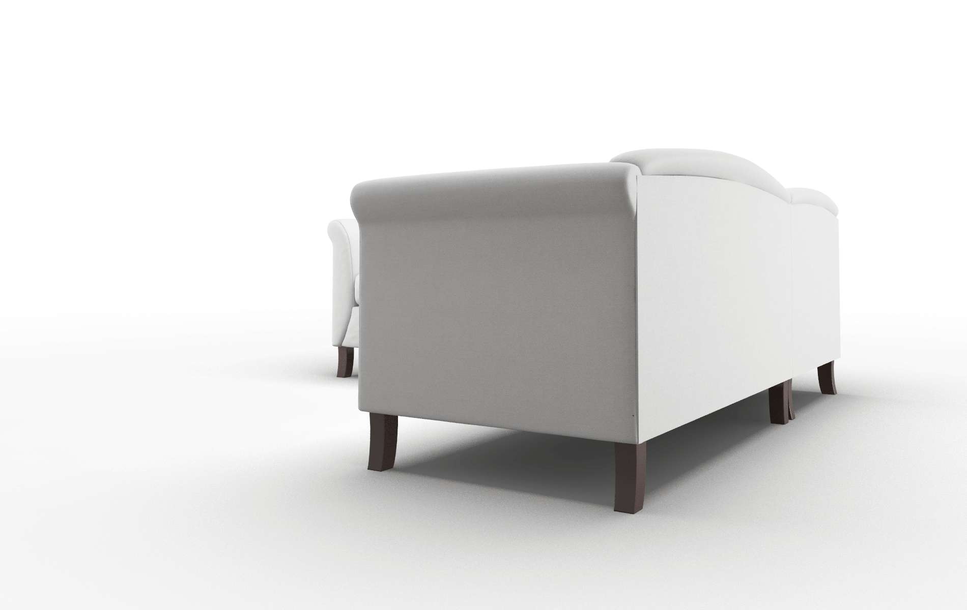 Crete Dawson Platinum Sectional espresso legs 4