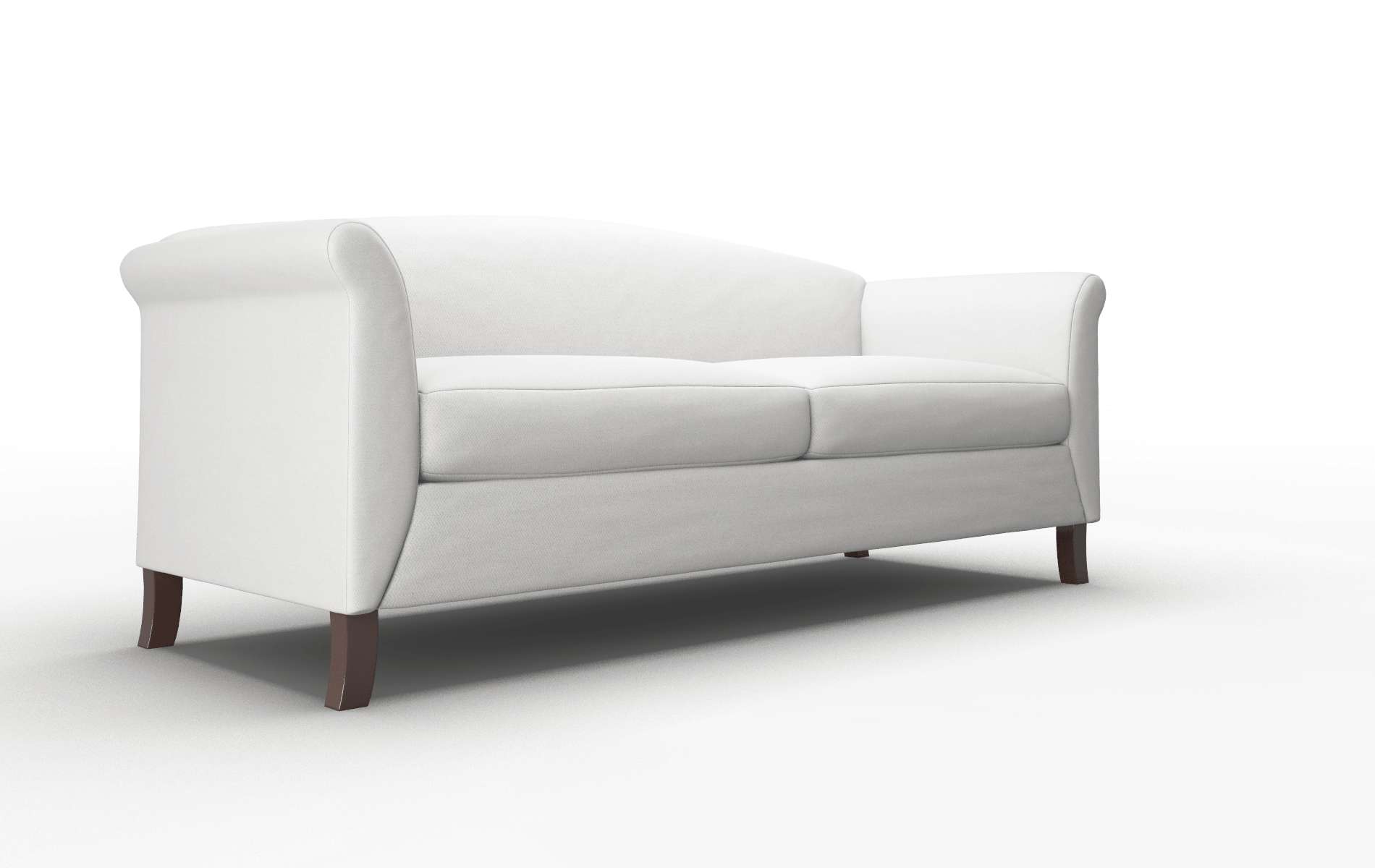 Crete Dawson Platinum Sofa espresso legs 2