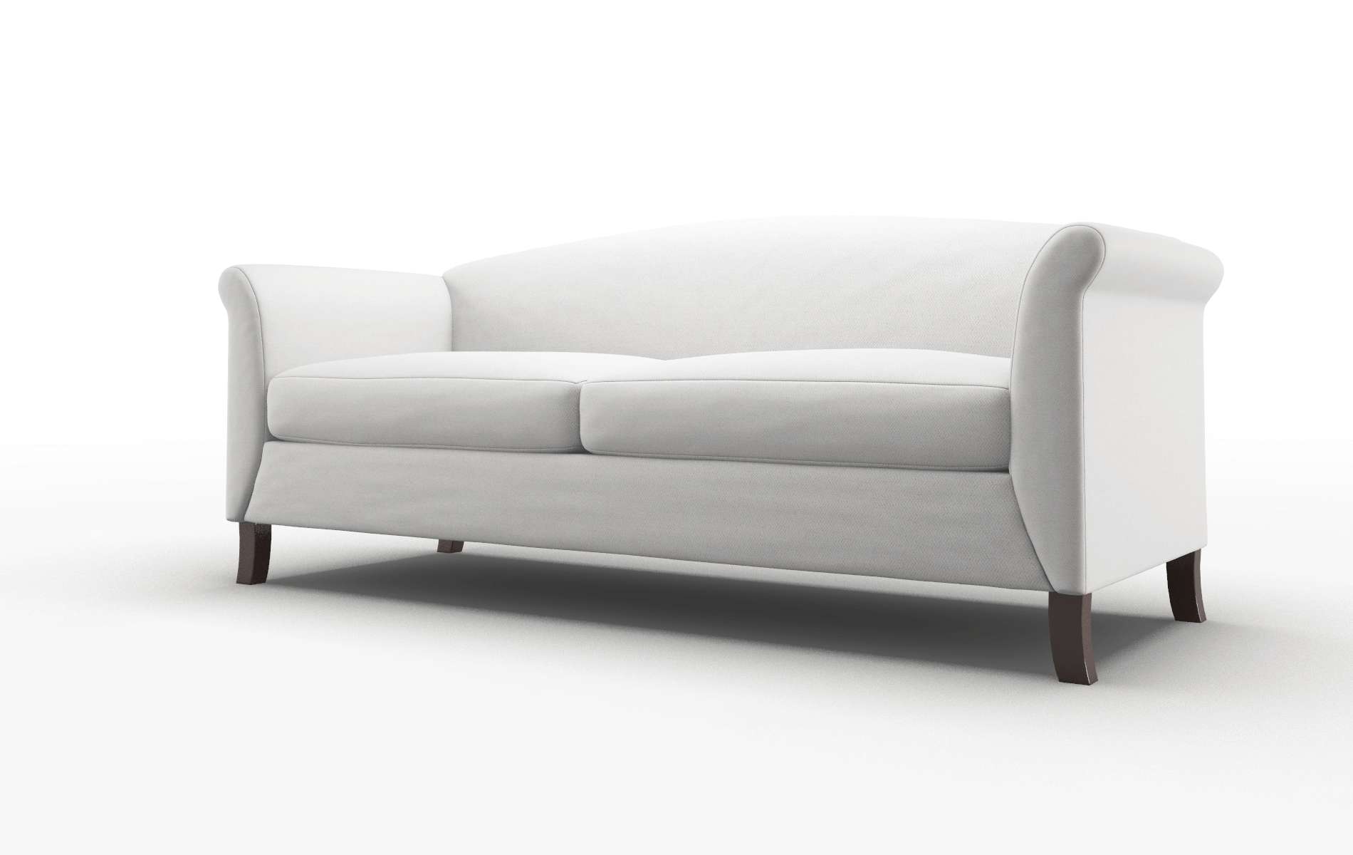 Crete Dawson Platinum Sofa espresso legs 4