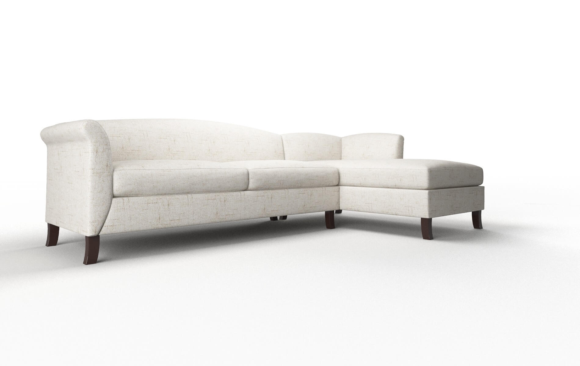 Crete Derby Taupe Panel espresso legs 2