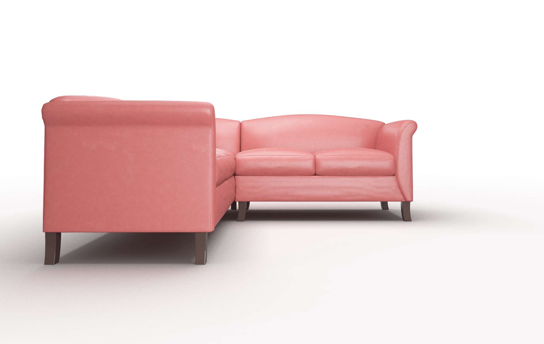 Crete Dillion Cordovan Sectional espresso legs 2