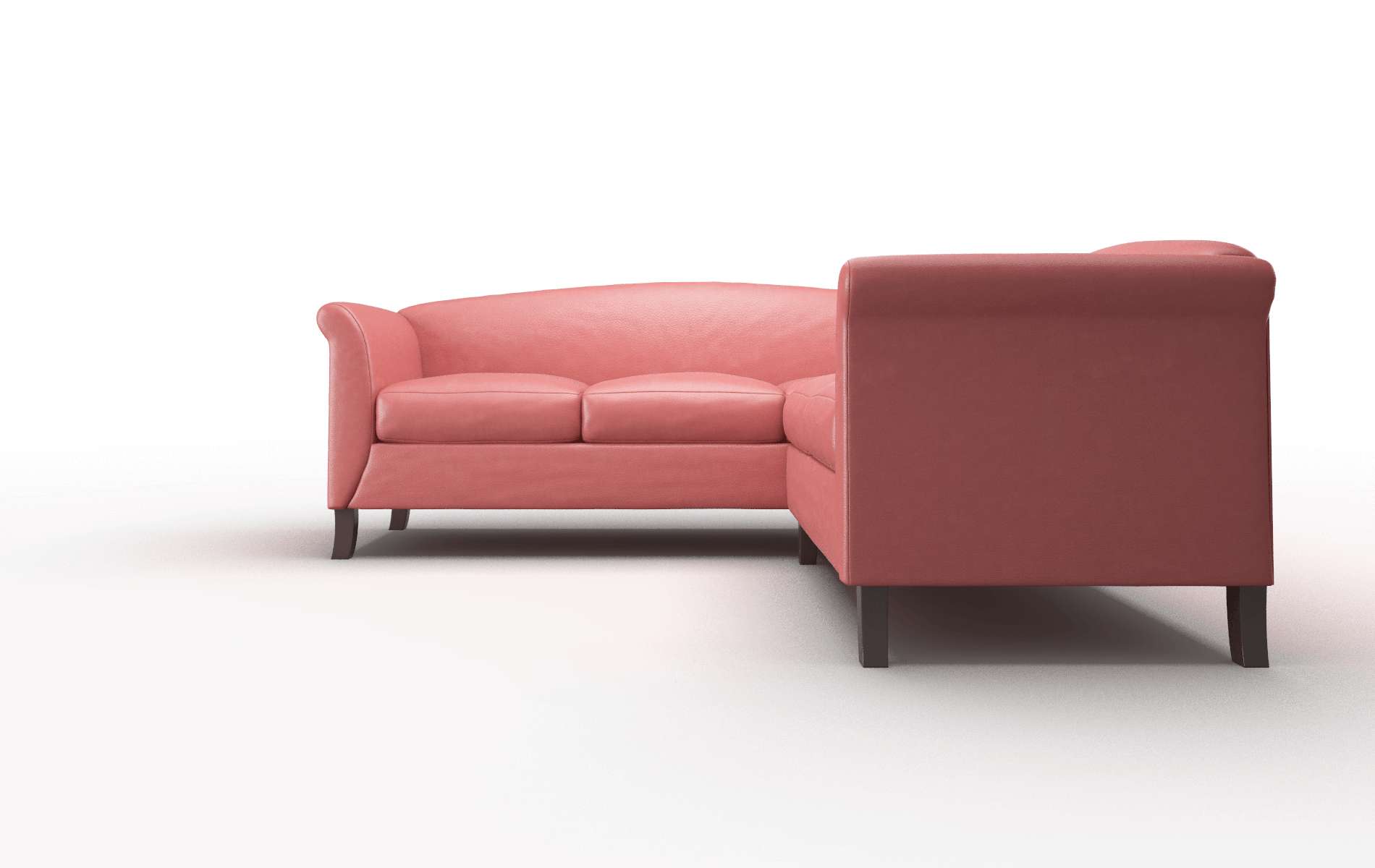 Crete Dillion Cordovan Sectional espresso legs 5