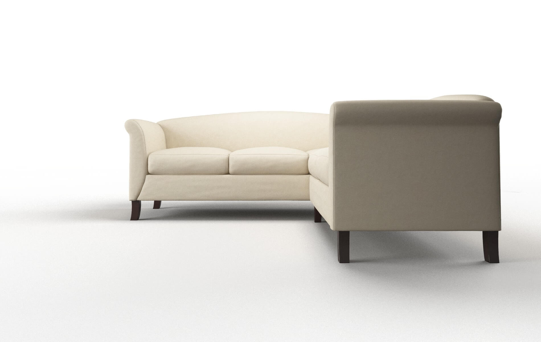 Crete Dream_d Almond Sectional espresso legs 5