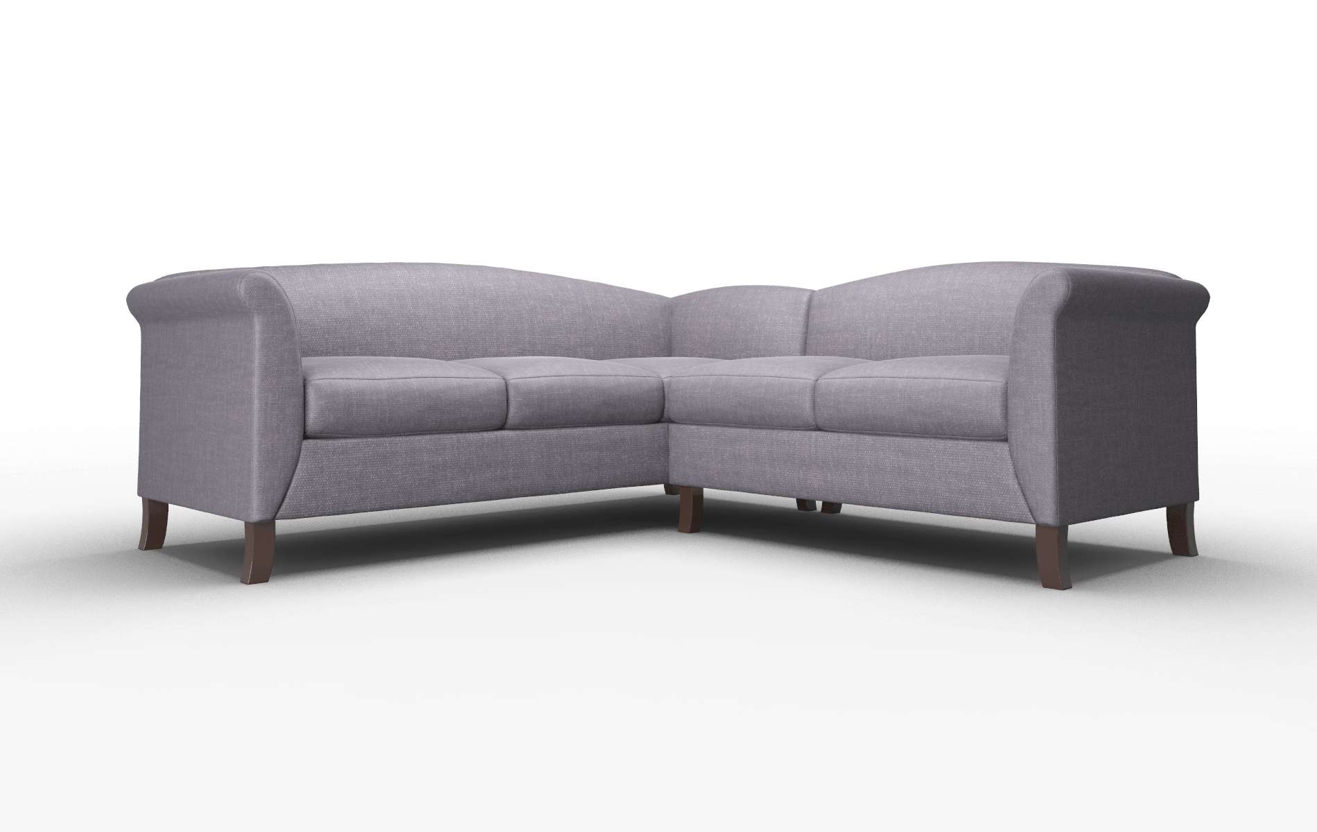 Crete Durham Ink Sectional espresso legs 1