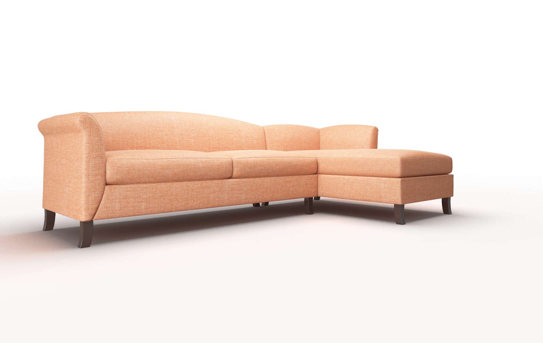 Crete Durham Tangerine Panel espresso legs 2