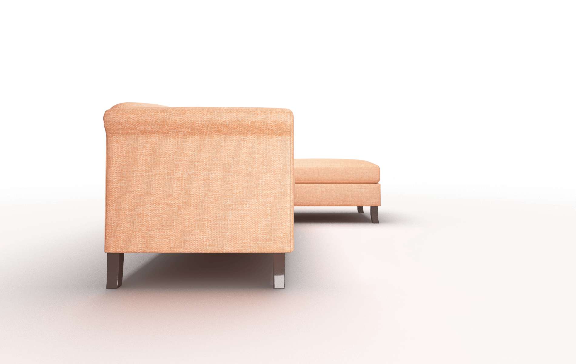 Crete Durham Tangerine Panel espresso legs 3