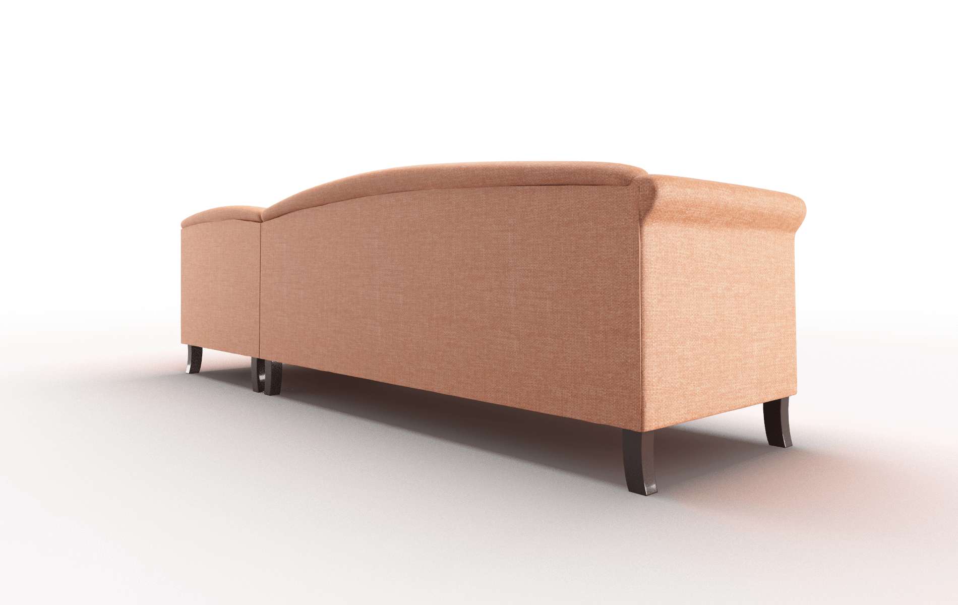 Crete Durham Tangerine Panel espresso legs 5