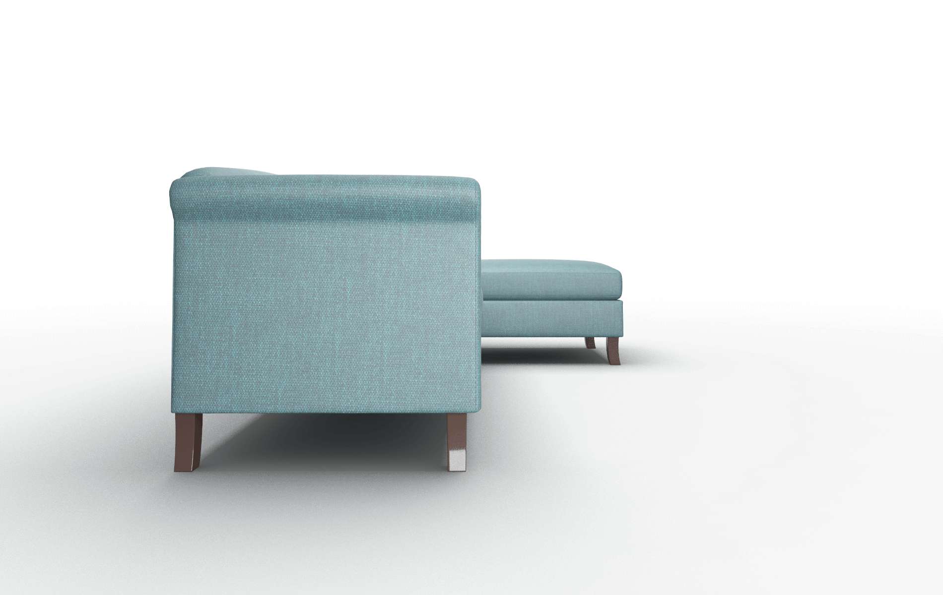 Crete Elliot Teal Panel espresso legs 3