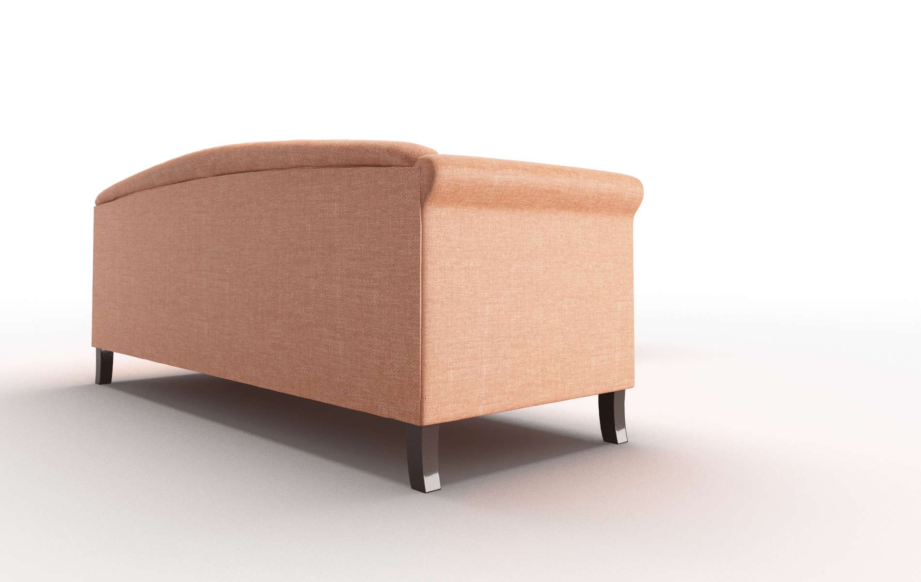 Crete Hepburn Appricot Sectional espresso legs 3
