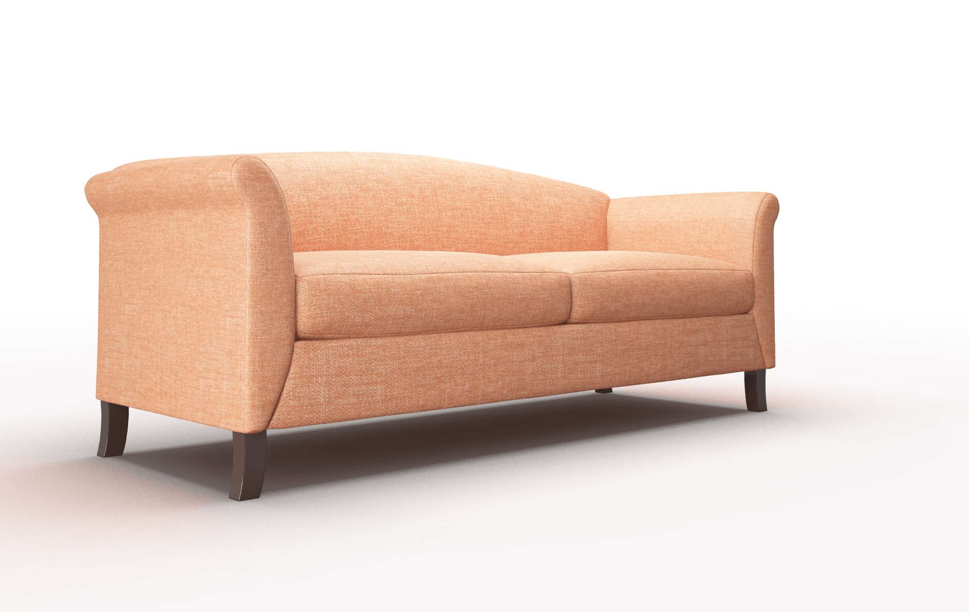 Crete Hepburn Appricot Sofa espresso legs 2