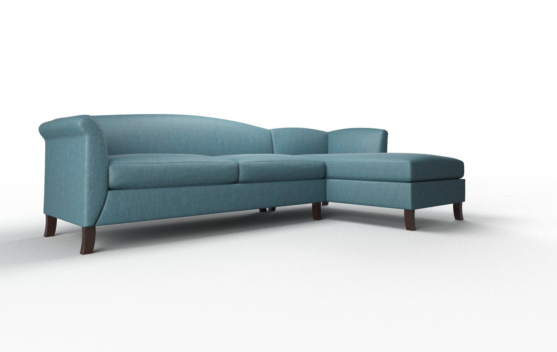 Crete Hepburn Teal Panel espresso legs 2